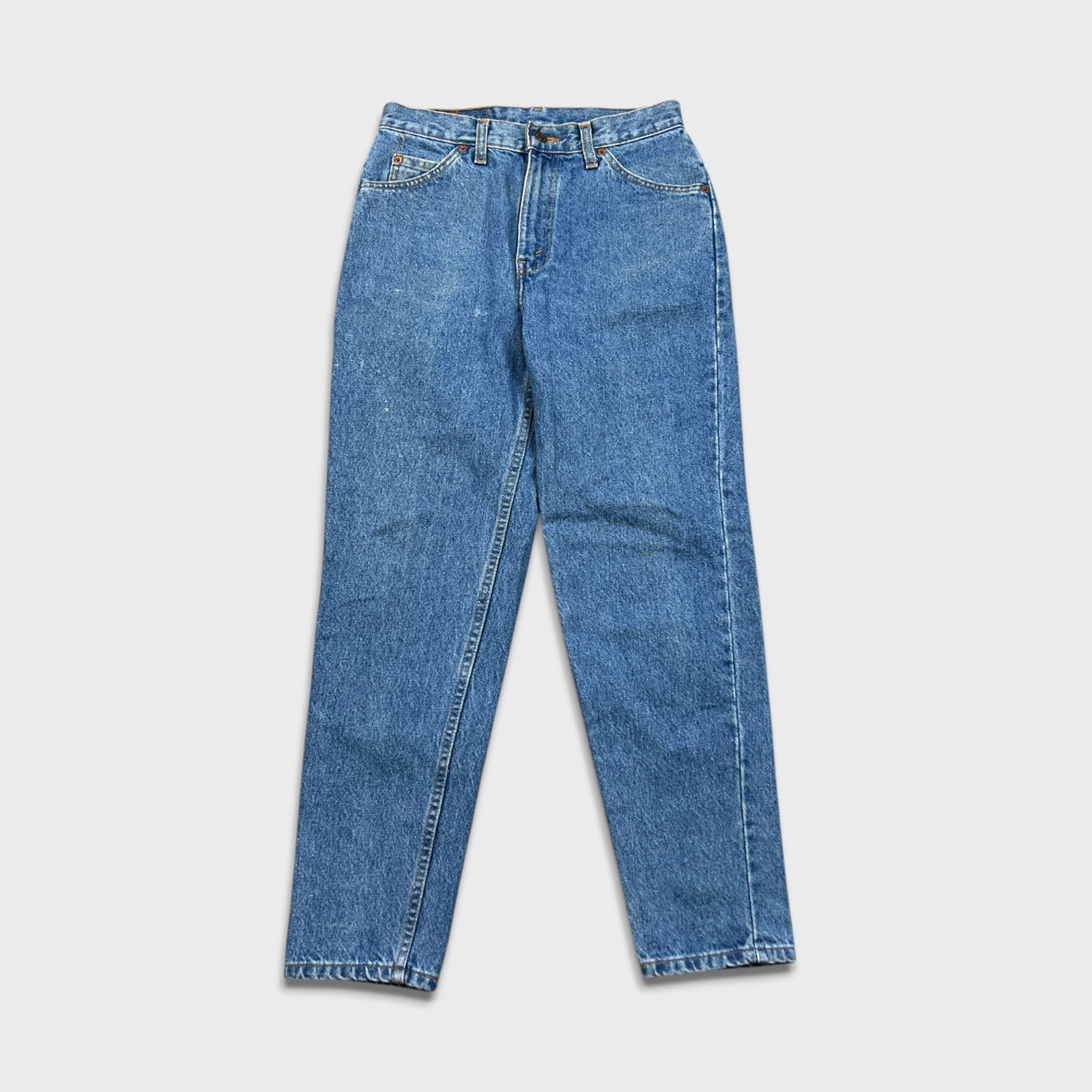 Levi's × Vintage Vintage Levi's Jeans 28x28 Taper Orange Tab 90s Denim Pants Size 28" / US 6 / IT 42 - 1 Thumbnail