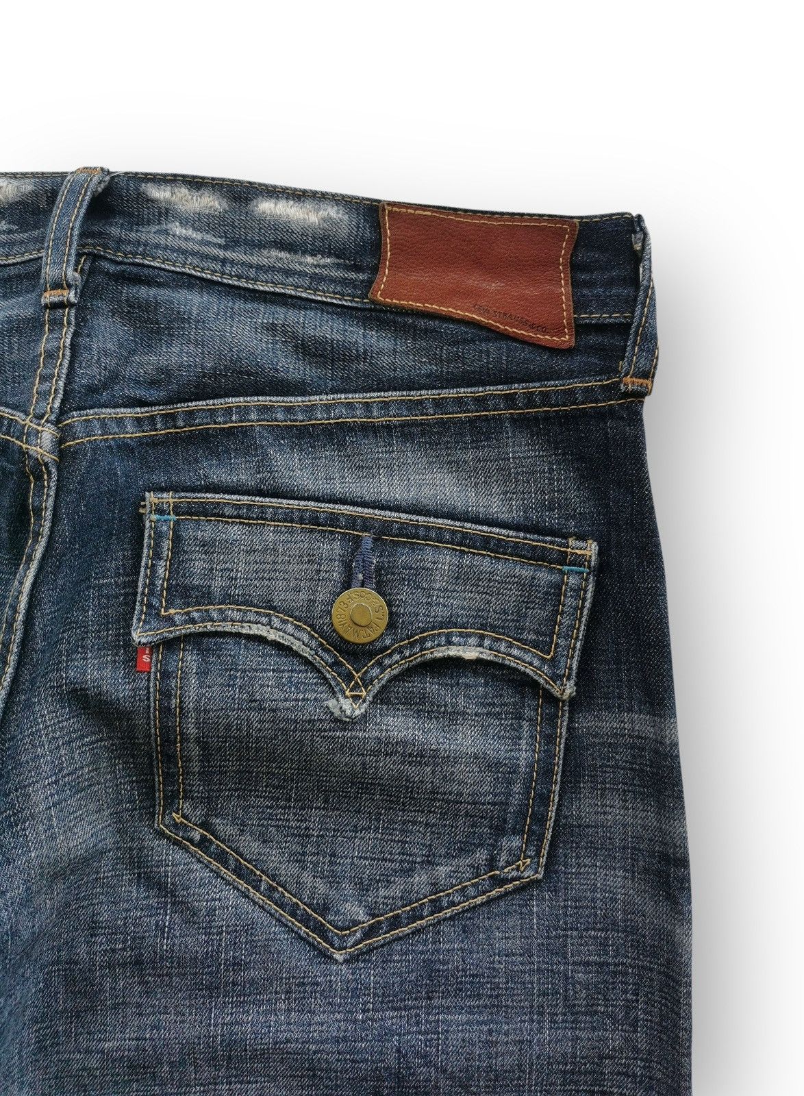 Levi's 2000s Vintage Levis Japan Selvedge Blue Line Jeans Size US 32 / EU 48 - 3 Thumbnail