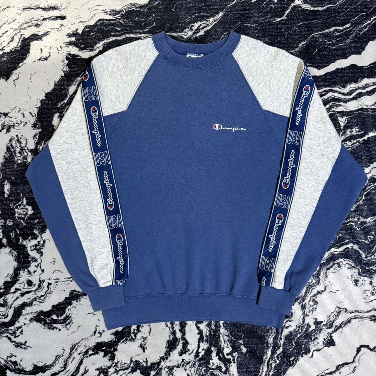 Vintage Vintage champion usa taped sweatshirt Size US M / EU 48-50 / 2 - 3 Thumbnail