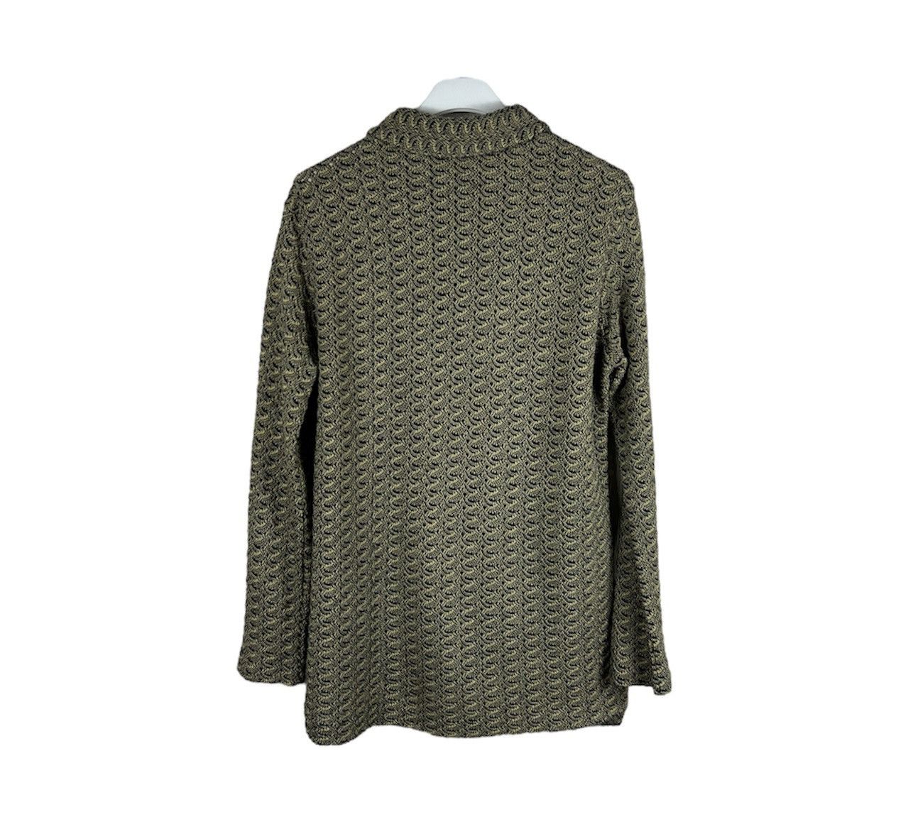 Missoni Vintage 90s Missoni Sport wool knit button up shirt pattern Size M / US 6-8 / IT 42-44 - 2 Thumbnail