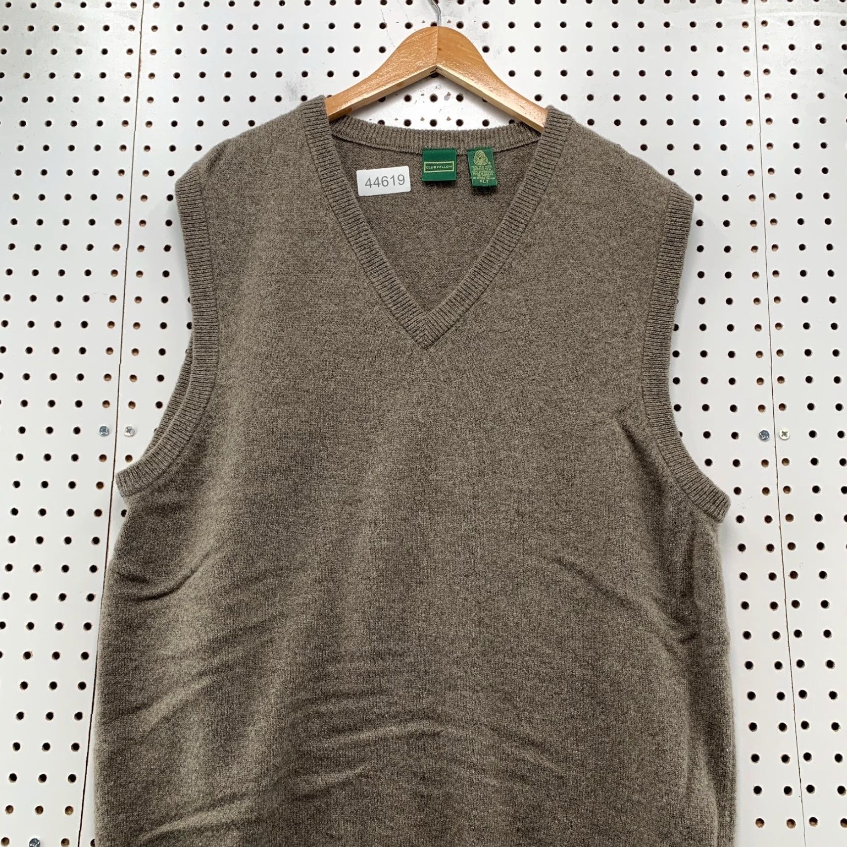 Vintage VINTAGE Clubfellow Sweater Vest Mens XL Tall 100% Lambswool Brown Wool Knit V-Neck Sleeveless Size US XL / EU 56 / 4 - 2 Thumbnail