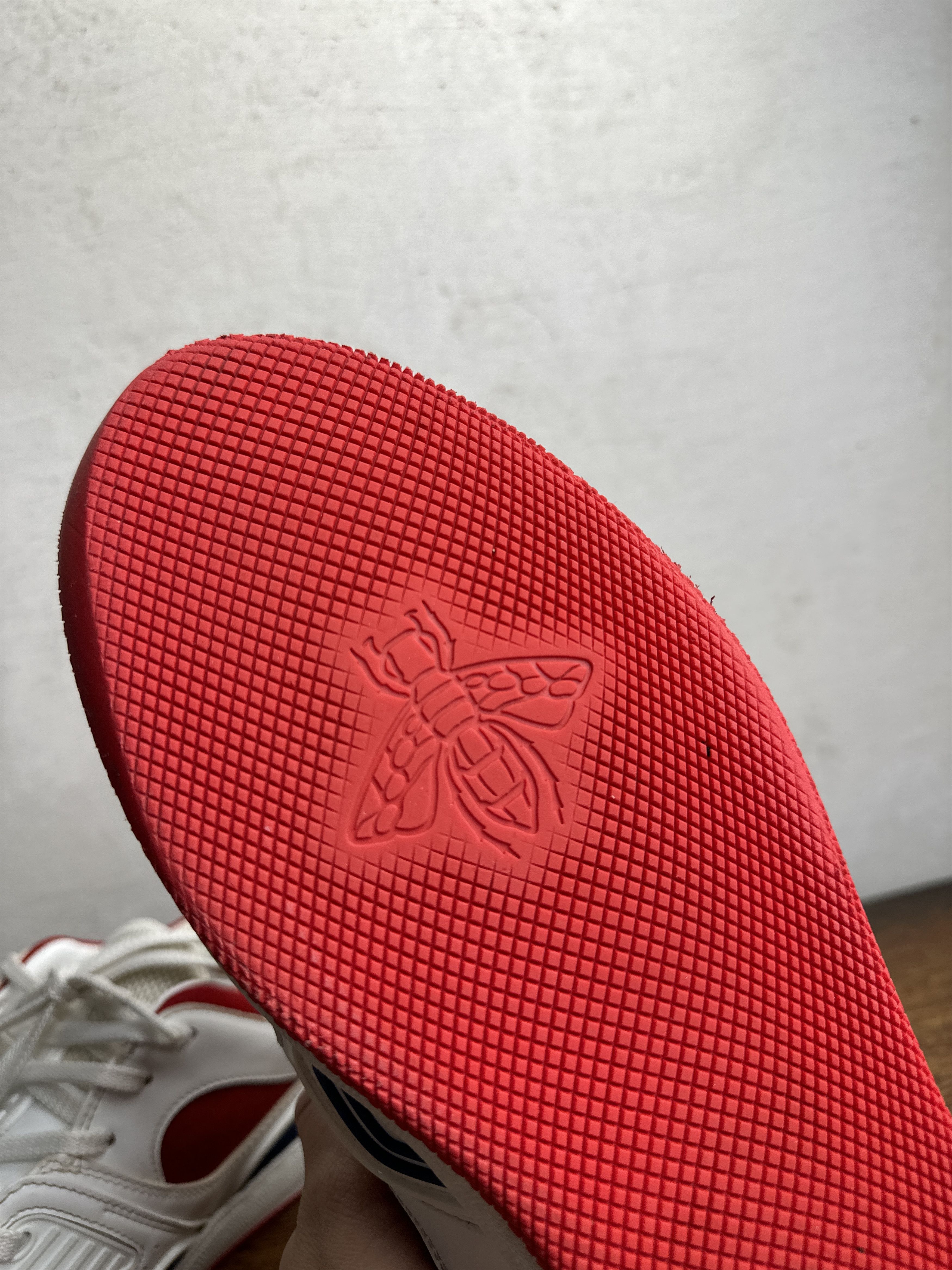 Gucci Gucci Basket Low White Demetra Red Sneakers Size US 10 / EU 43 - 16 Thumbnail