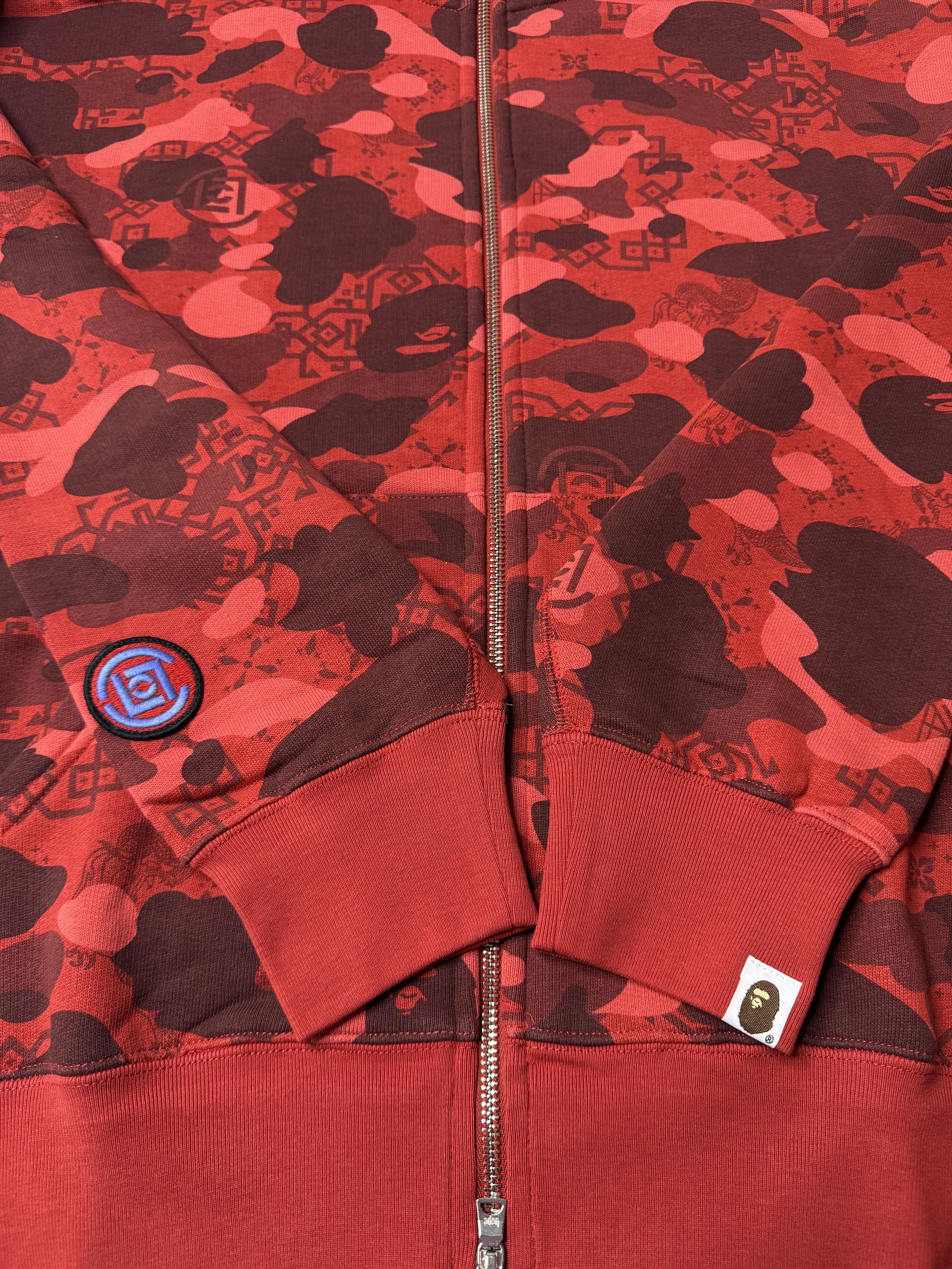 Bape BAPE X CLOT CAMO SHARK RELAXED FIT FULL ZIP HOODIE Size US M / EU 48-50 / 2 - 10 Thumbnail