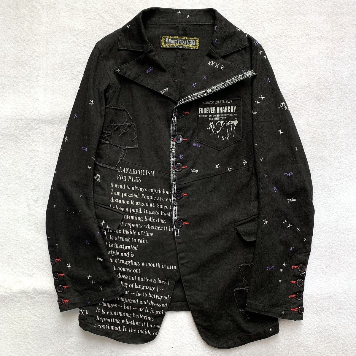 Other h.NAOTO "Forever Anarchy" Deconstructed Jacket Size US M / EU 48-50 / 2 - 1 Thumbnail