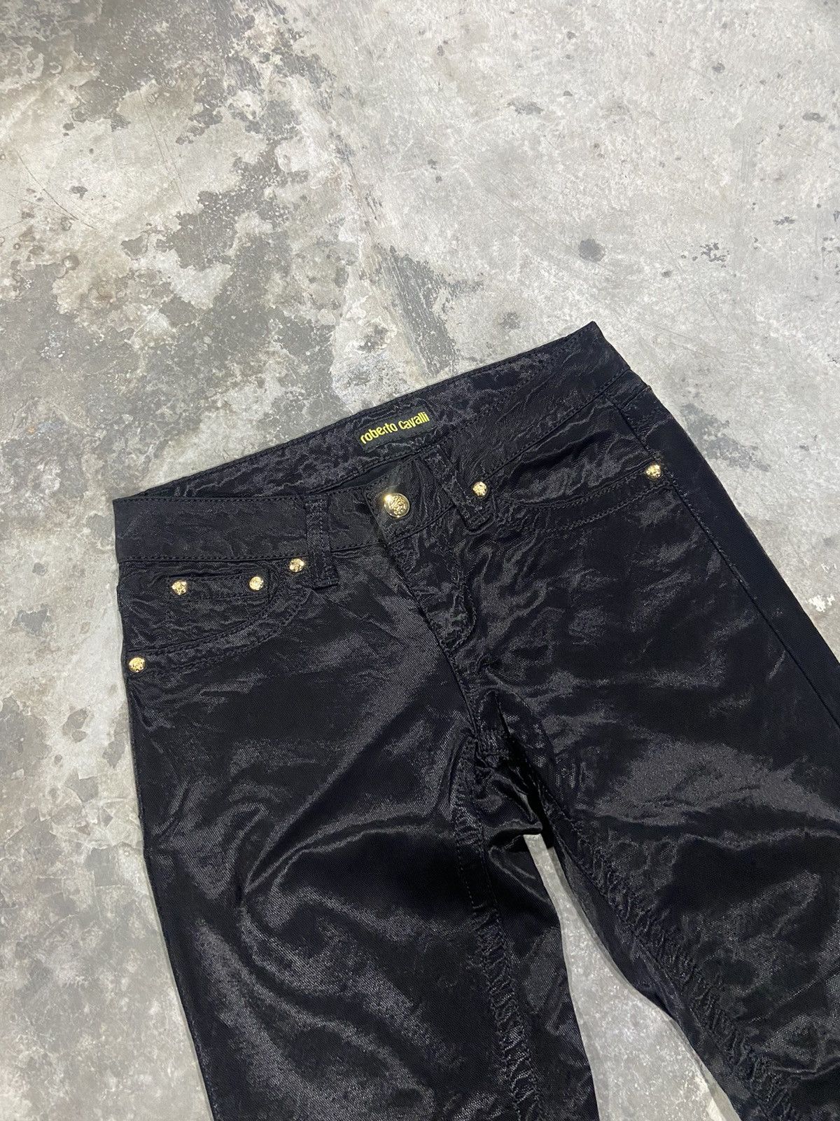 Other Roberto Cavali Stylish Black Pants Size 29" - 3 Thumbnail
