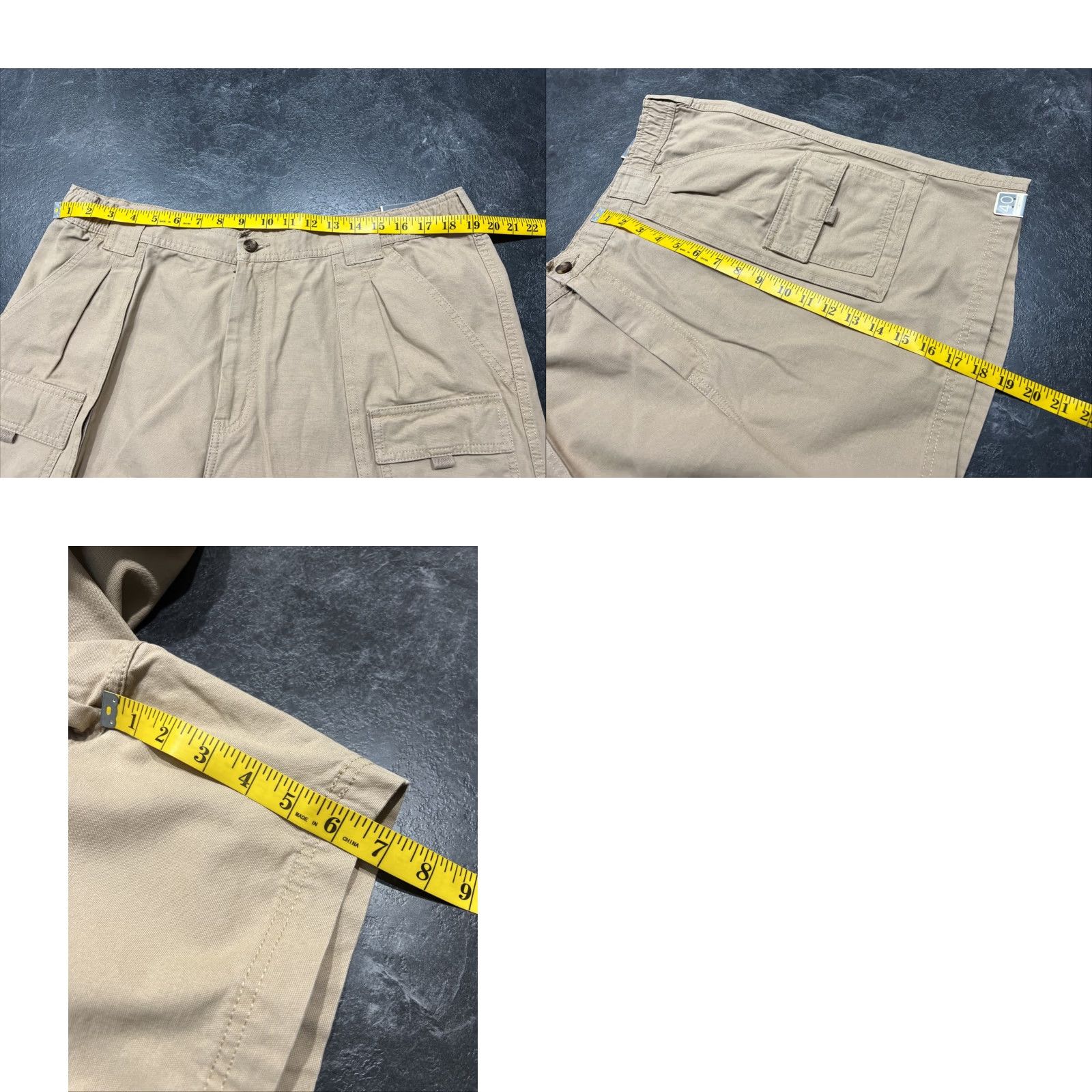 Vintage Saddlebred Casual Cargo Shorts 40x7 40W Beige Men Regular 40 7” Khaki Casual Saddlebred Mens Size US 40 / EU 56 - 8 Thumbnail