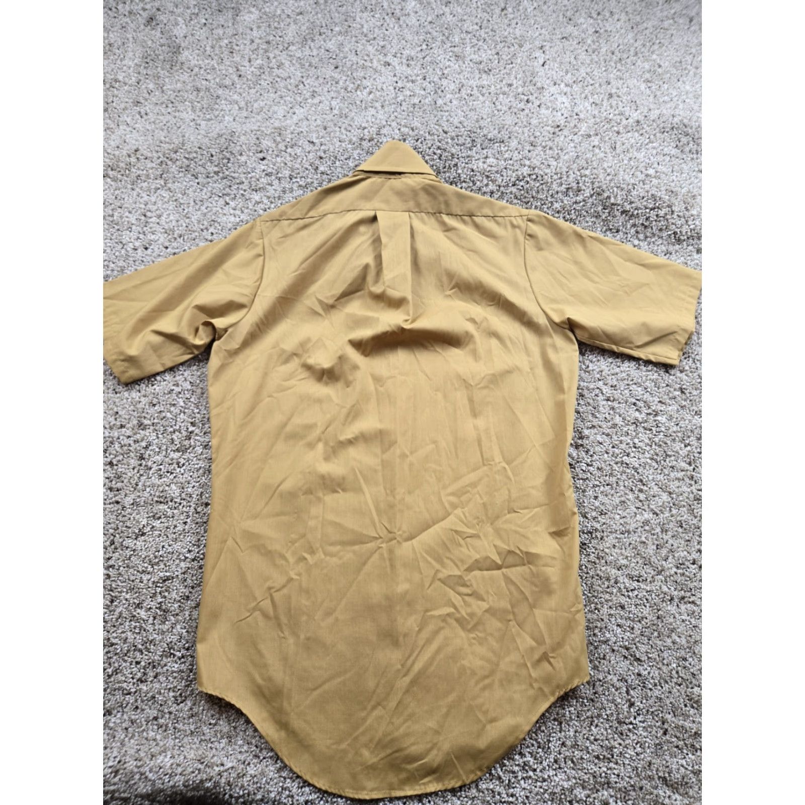 Vintage VINTAGE TownCraft Shirt Medium 14.5 Short Sleeve Yellow 70s Rockabilly Button-Front Mens Size US M / EU 48-50 / 2 - 5 Thumbnail