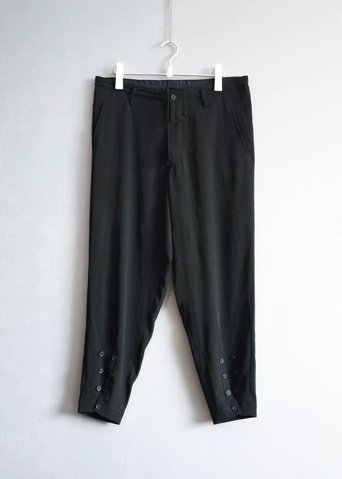 Yohji Yamamoto Yohji Yamamoto 21SS Button Acetate Trousers Size 22" - 1 Thumbnail