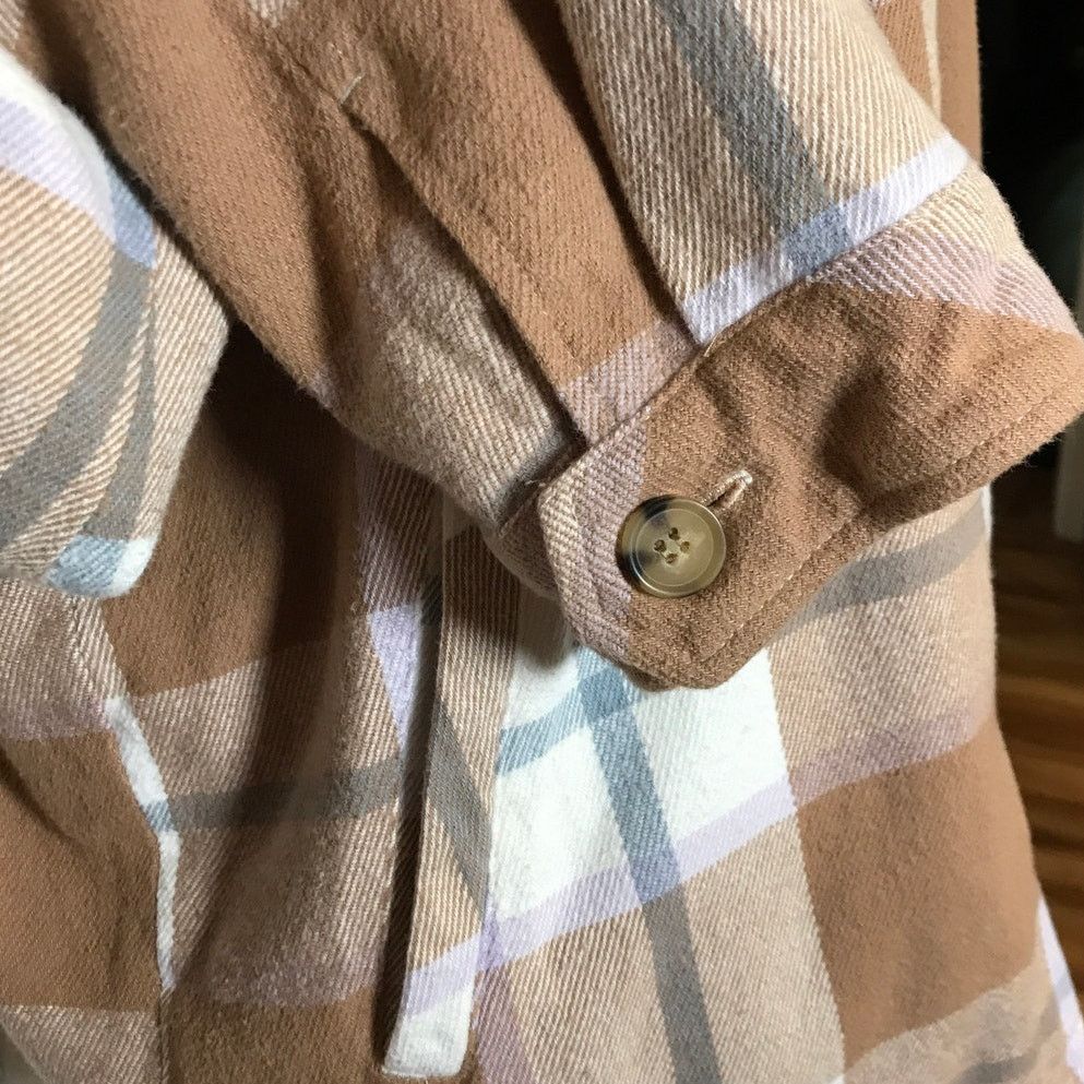 Aeropostale Aeropostale Plaid Flannel Collared Long Sleeve Shacket XL Size XL / US 12-14 / IT 48-50 - 6 Thumbnail