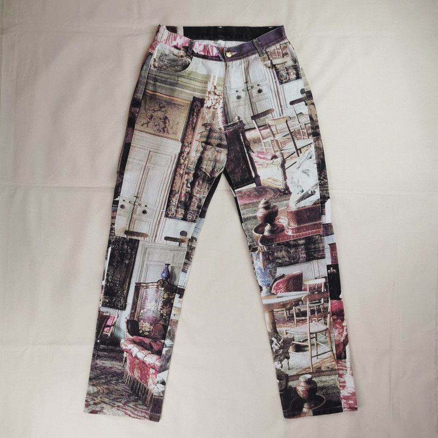 Vivienne Westwood SS1992 Vivienne Westwood Salon Full Printed Jeans Vintage Size US 30 / EU 46 - 1 Thumbnail