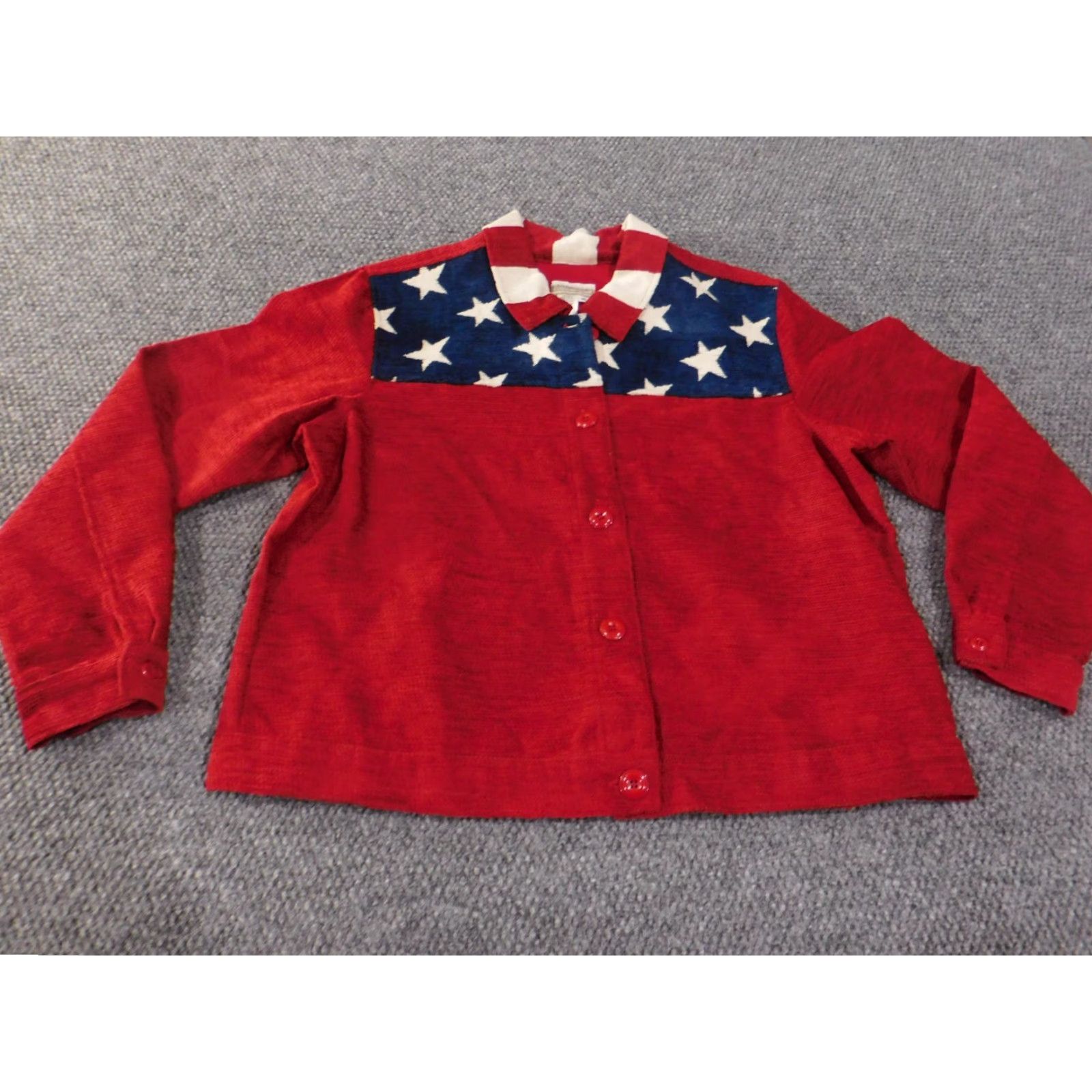 Coldwater Creek Coldwater Creek Jacket XL Red Button Vintage USA Womens Acrylic Blend Size XL / US 12-14 / IT 48-50 - 2 Thumbnail