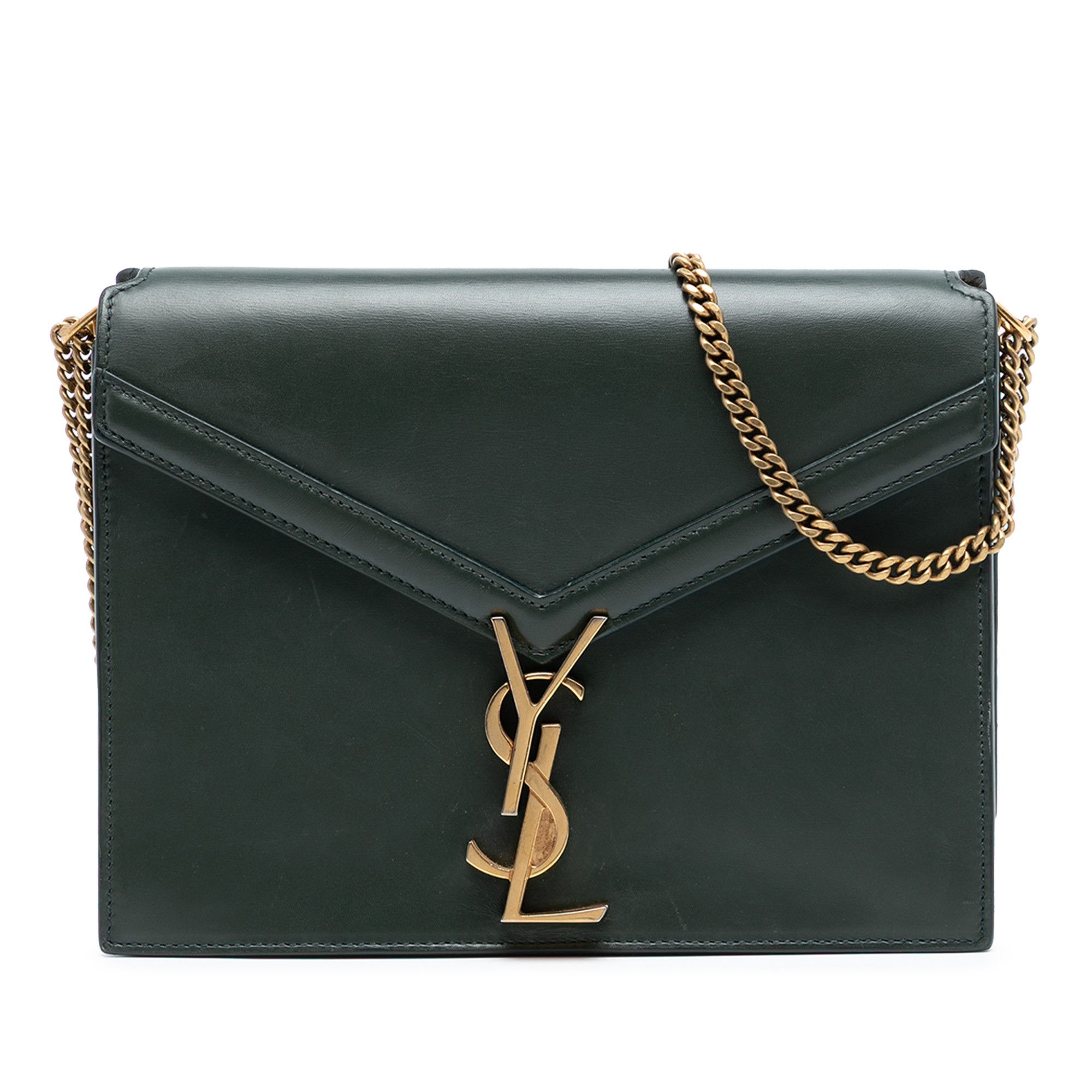 Yves Saint Laurent Yves Saint Laurent Smooth Calfskin Monogram Cassandra Clasp Bag Size ONE SIZE - 1 Thumbnail