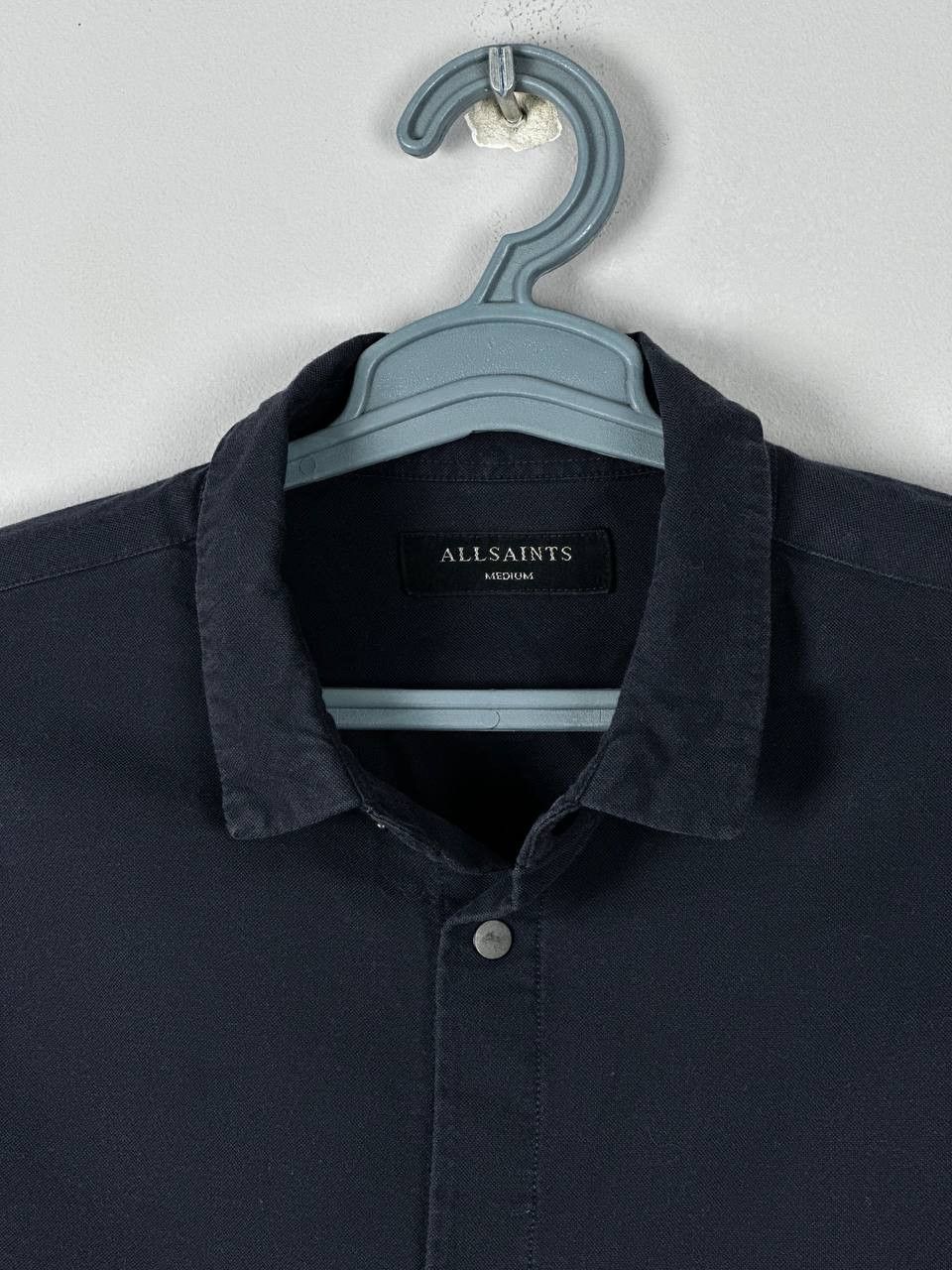Allsaints Allsaints Casual Navy Cotton Overshirt Jacket Size US M / EU 48-50 / 2 - 4 Thumbnail