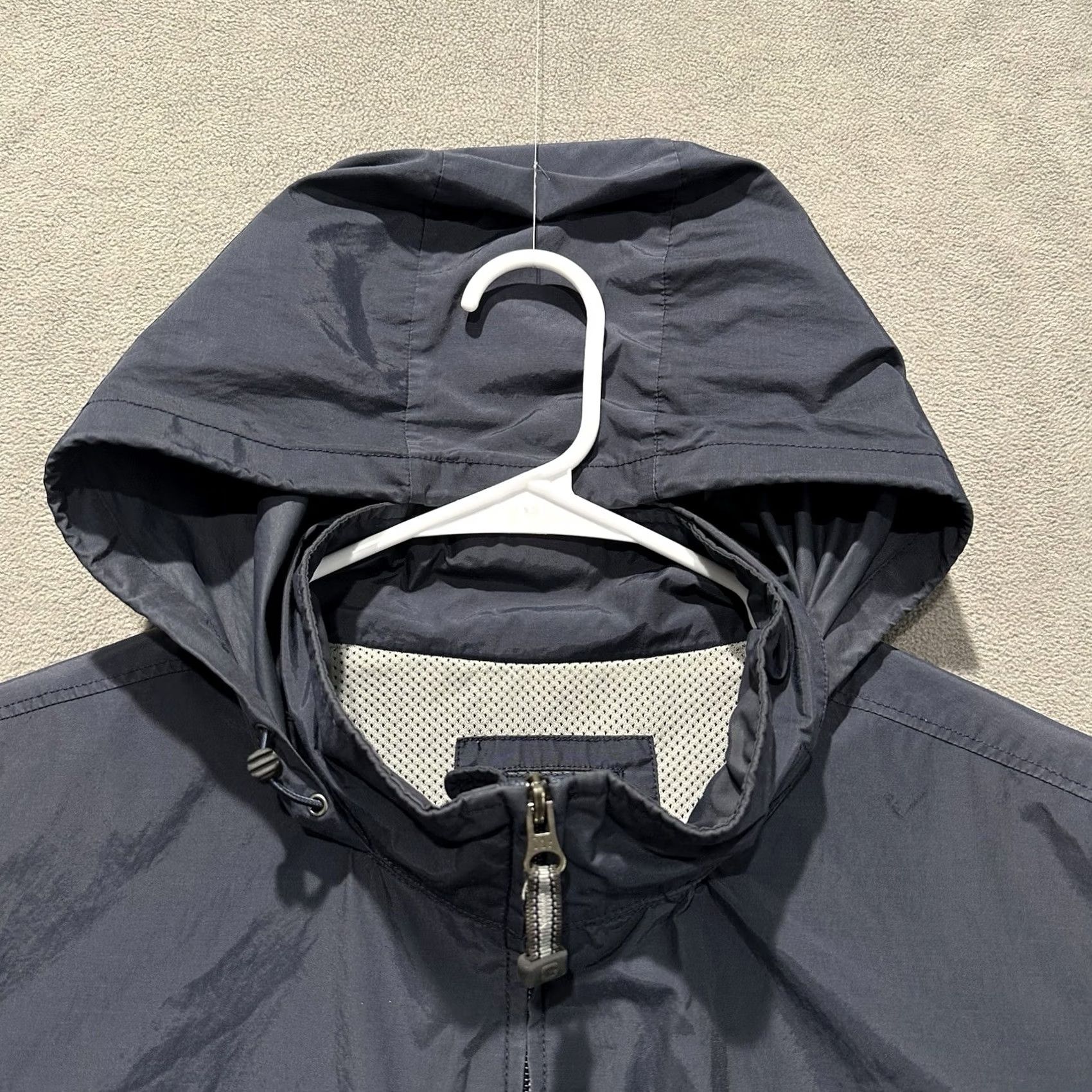 Gap VINTAGE Gap Jacket Mens XL Blue Windbreaker Hooded Full Zip Lined Nylon Softshell 90s GUC Size US XL / EU 56 / 4 - 4 Thumbnail