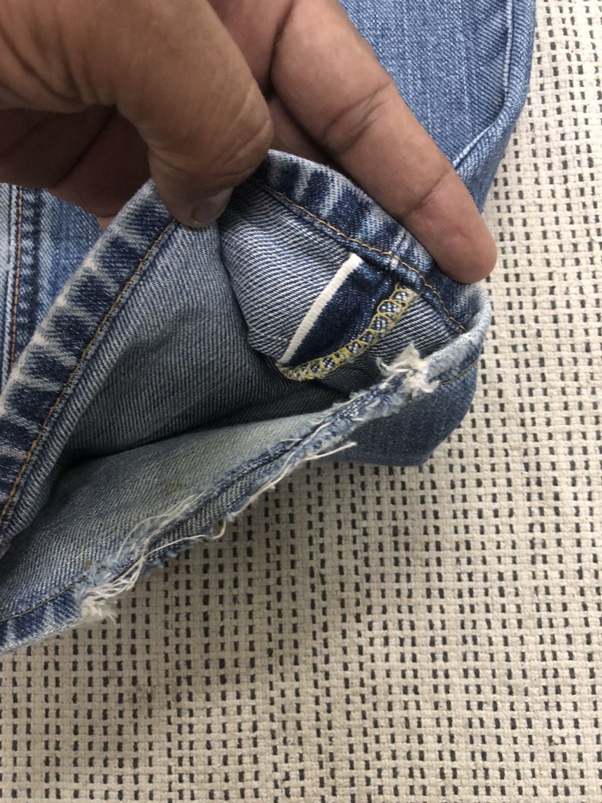 Lee × Vintage Redline Vintage Lee Distressed Half Selvedge Denim W30 Size US 30 / EU 46 - 6 Thumbnail