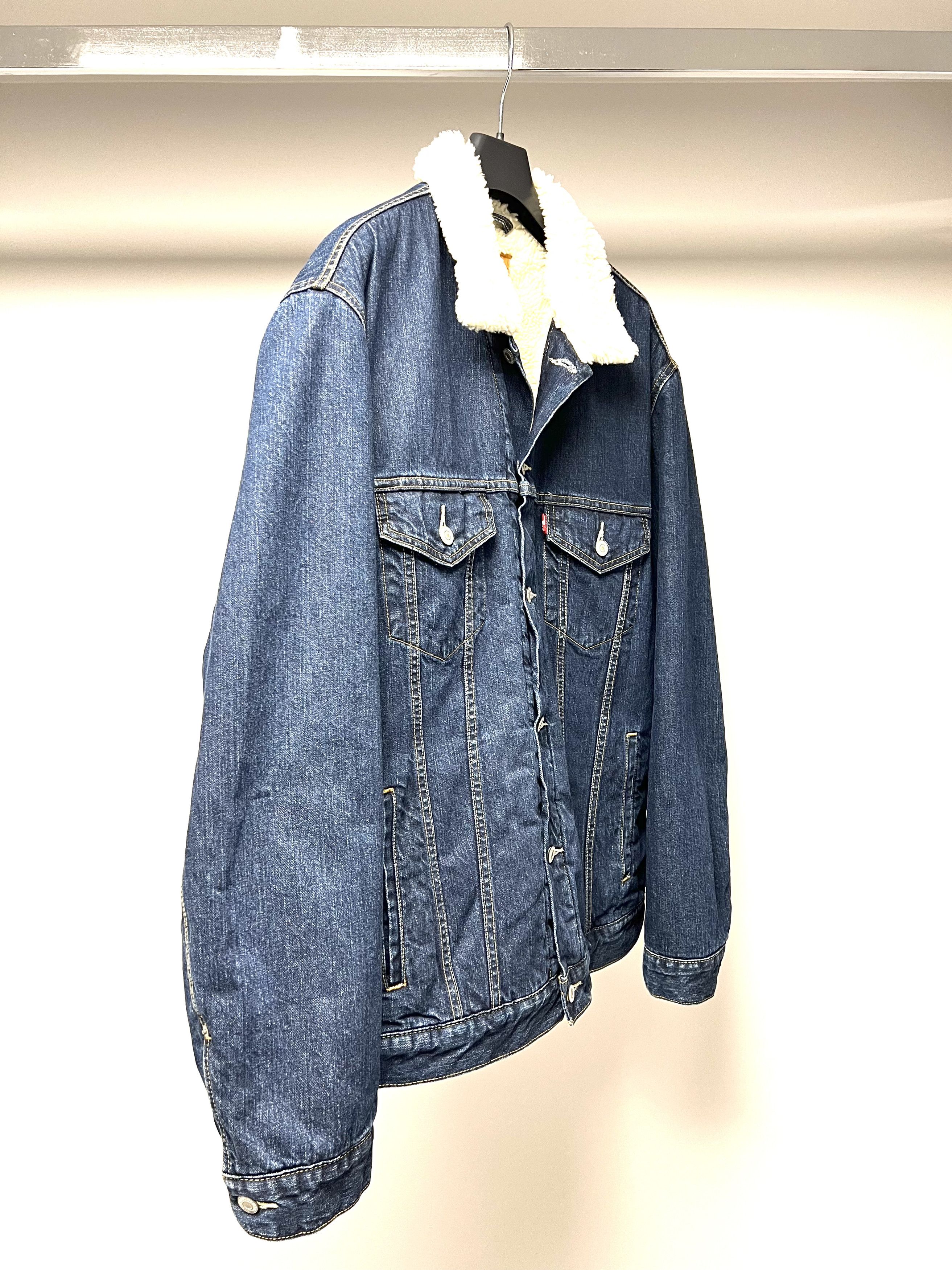 Levi's LEVI'S SHERPA LINED DENIM TRUCKER JACKET SIZE XL Size US XL / EU 56 / 4 - 7 Thumbnail