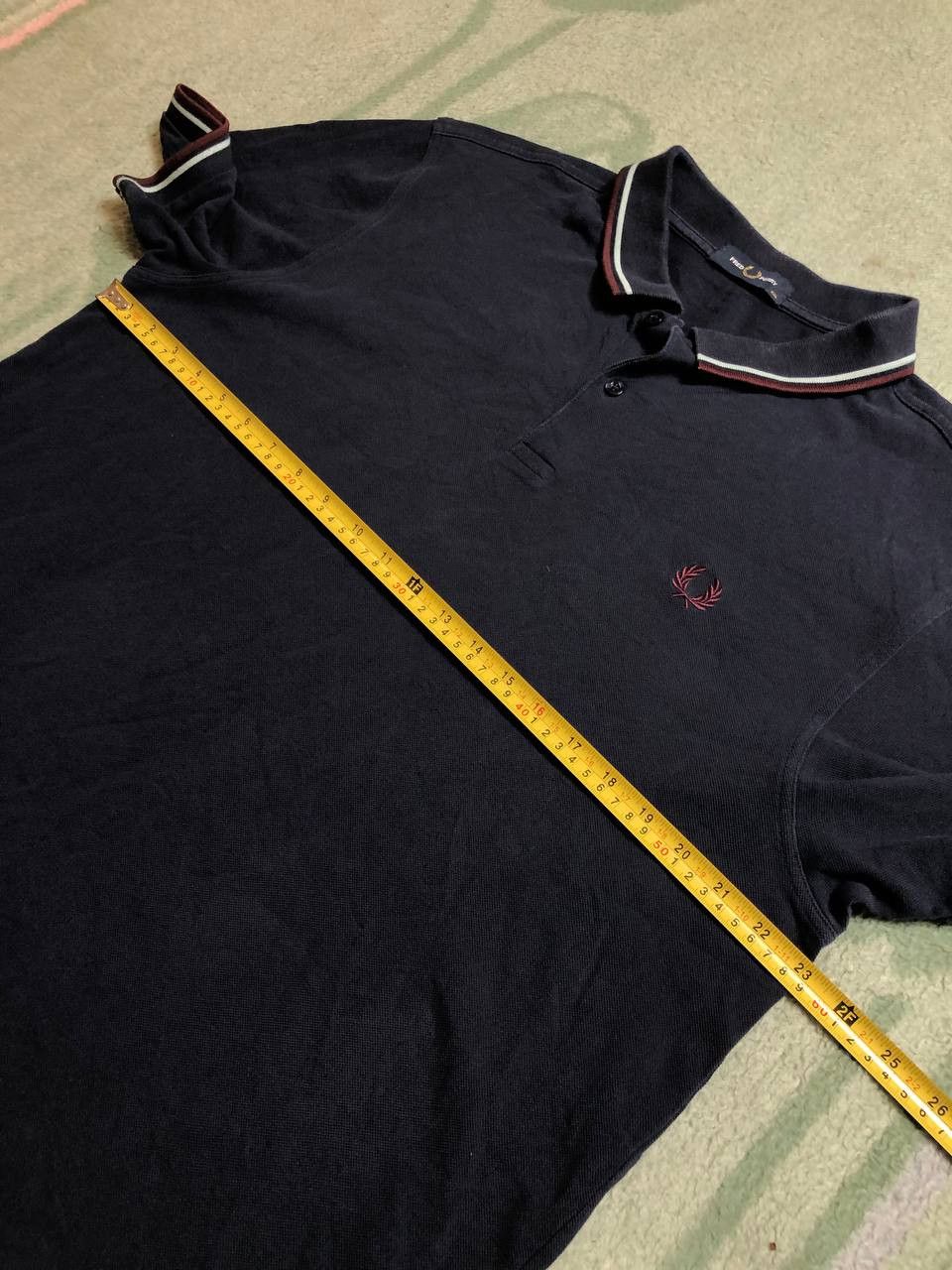 Fred Perry VINTAGE FRED PERRY Navy Plain Polo Shirt Size US XXL / EU 58 / 5 - 10 Thumbnail