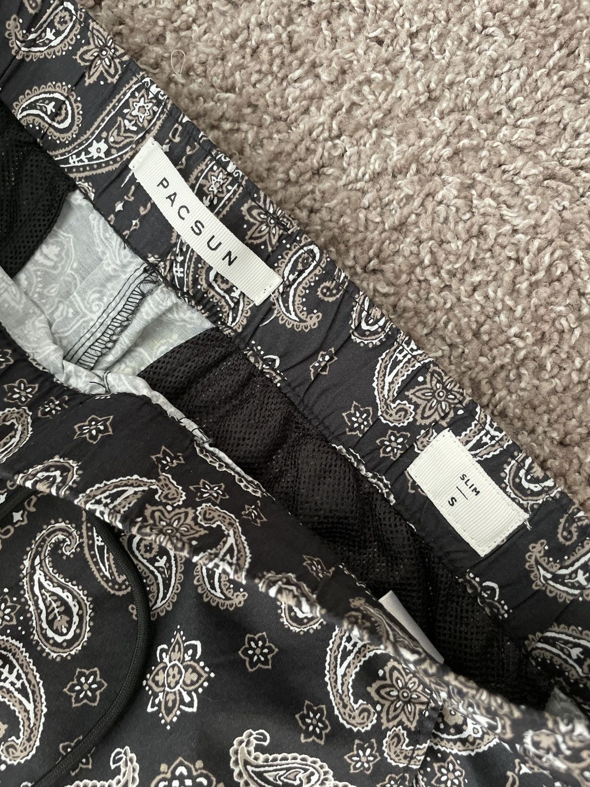Pacsun Navy paisley joggers Size US 32 / EU 48 - 2 Thumbnail
