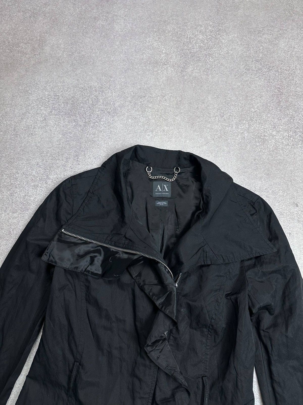 Armani Vintage Armani Exchange Woman's Grunge Trench Jacket XS Size XS / US 0-2 / IT 36-38 - 4 Thumbnail