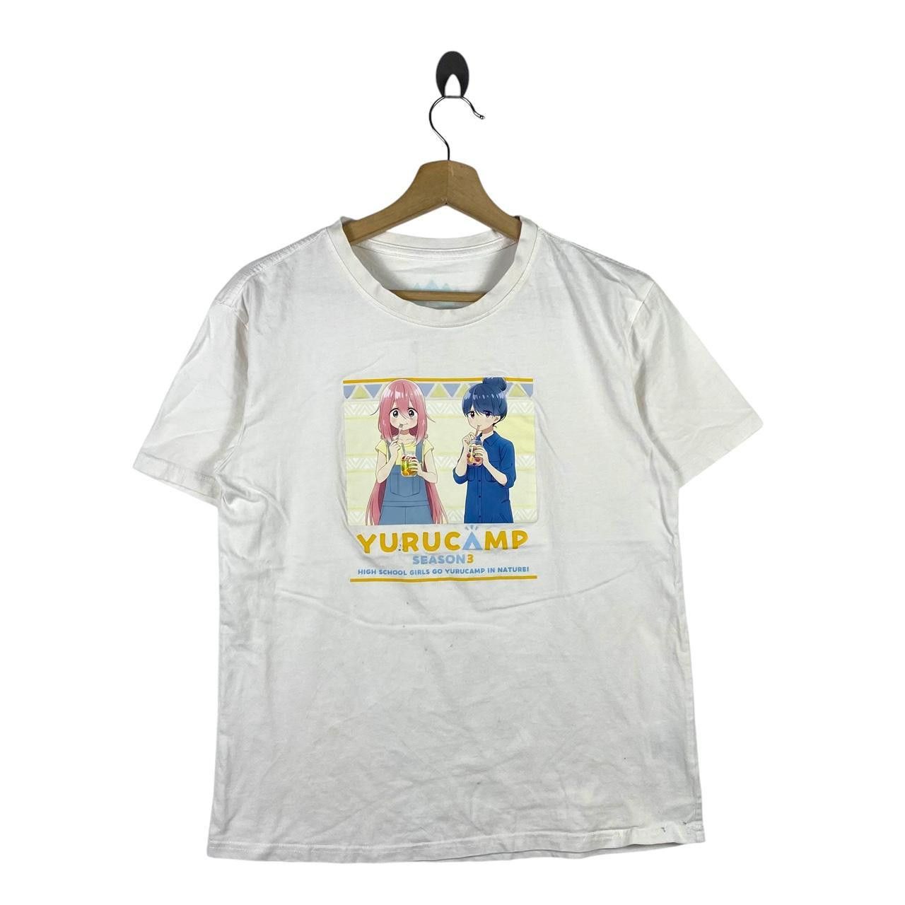 Anime YURU CAMP LAID BACK Manga Afro Yurukyan Tee Shirt Top Anime Size US S / EU 44-46 / 1 - 1 Thumbnail