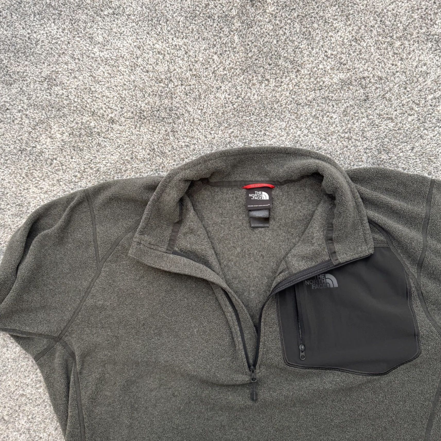 The North Face The North Face Pullover Mens 2XL Gray Polartec Classic Fleece Half Zip Outdoor Jacket Size US XXL / EU 58 / 5 - 6 Thumbnail