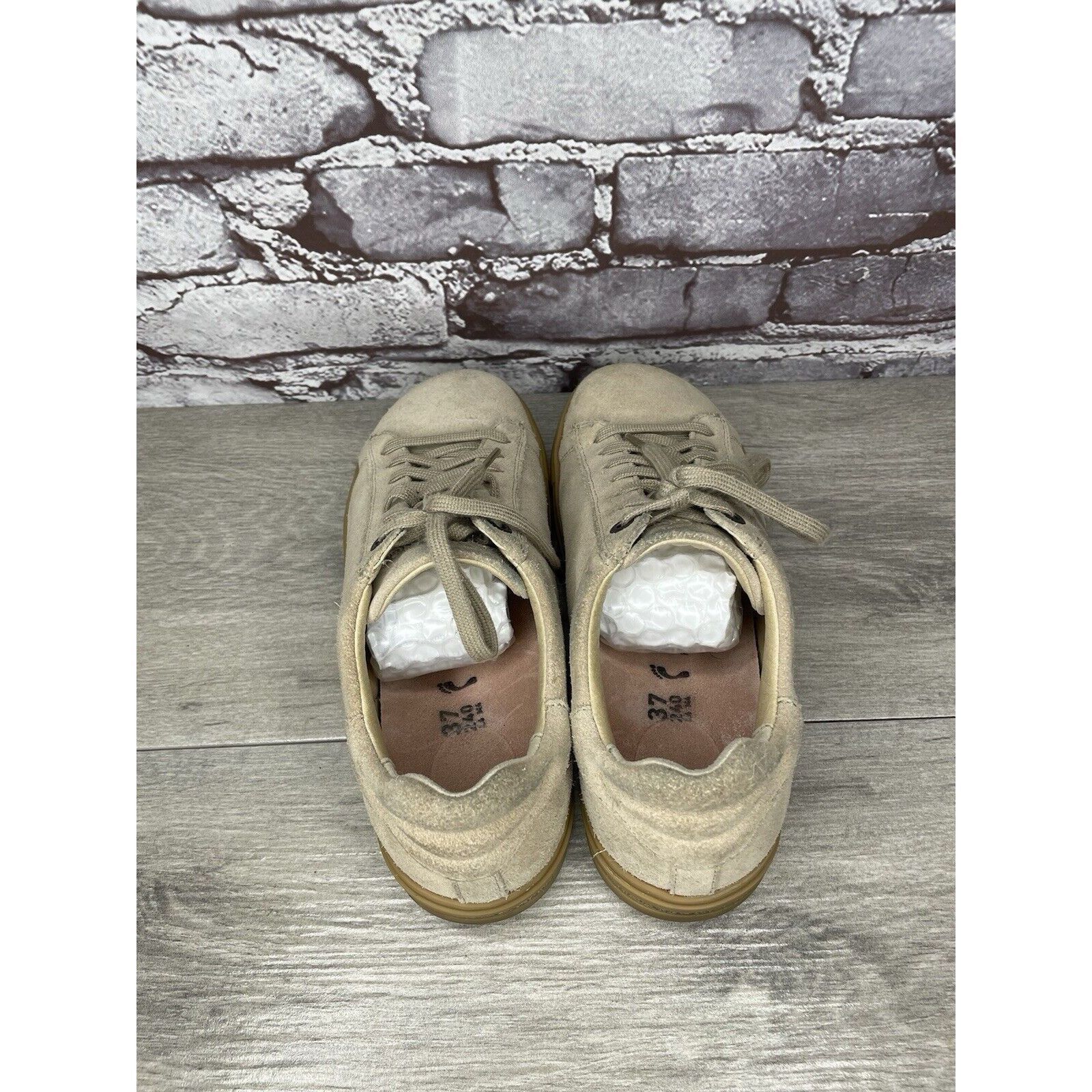 Birkenstock Birkenstock Bend Beige Suede Low Lace Up Sneakers Shoes Wome Size US 6.5 / IT 36.5 - 5 Thumbnail