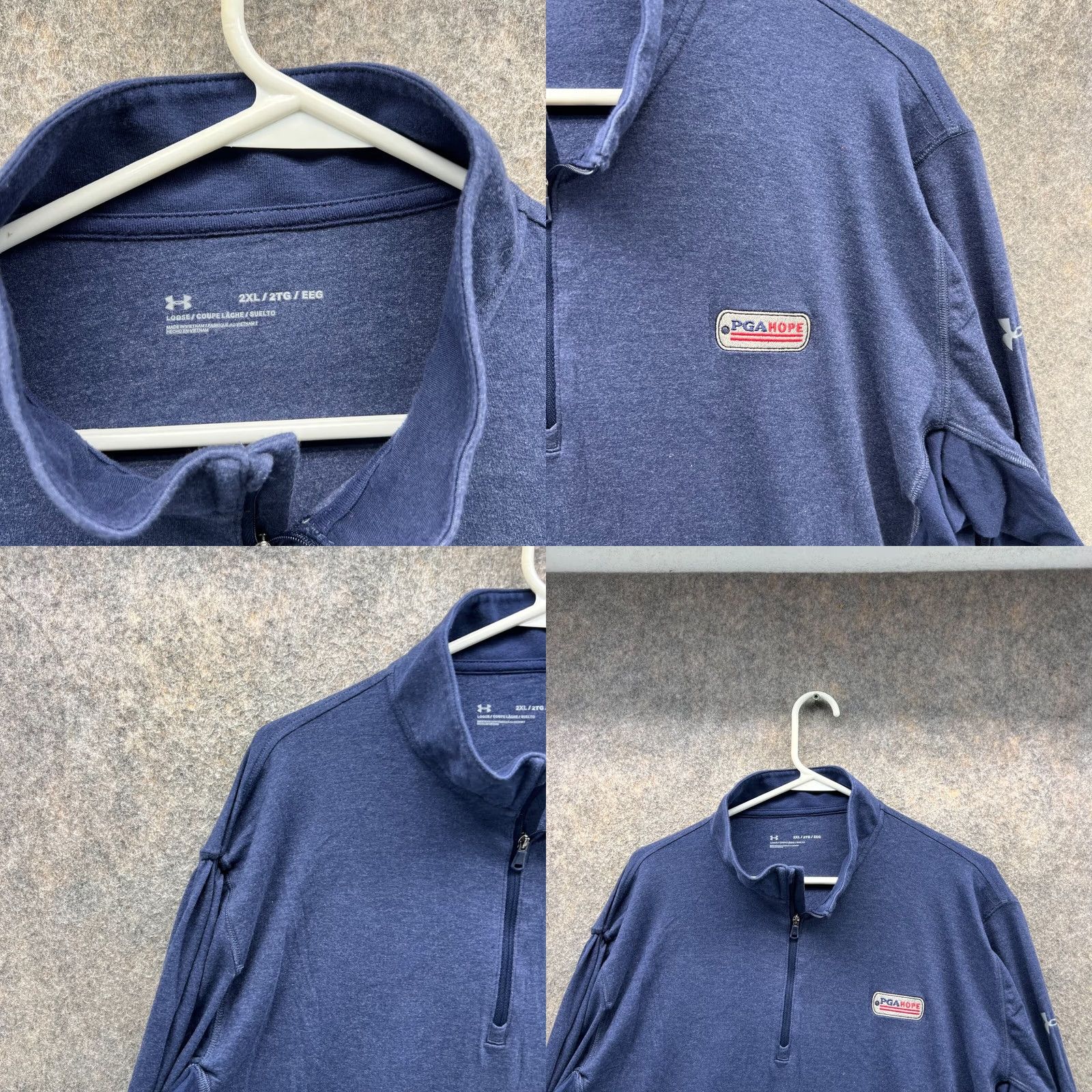 Under Armour Under Armour Sweatshirt Pullover 2XL Blue Men Regular Size Sweatshirt Pullover All Seasons Golf PGA Size US XXL / EU 58 / 5 - 8 Thumbnail
