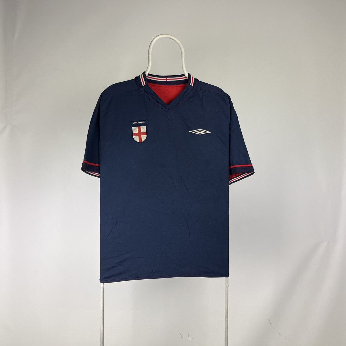 Umbro Vintage 2002 2004 England Umbro 2 in 1 Reversible Shirt Size US XL / EU 56 / 4 - 1 Thumbnail