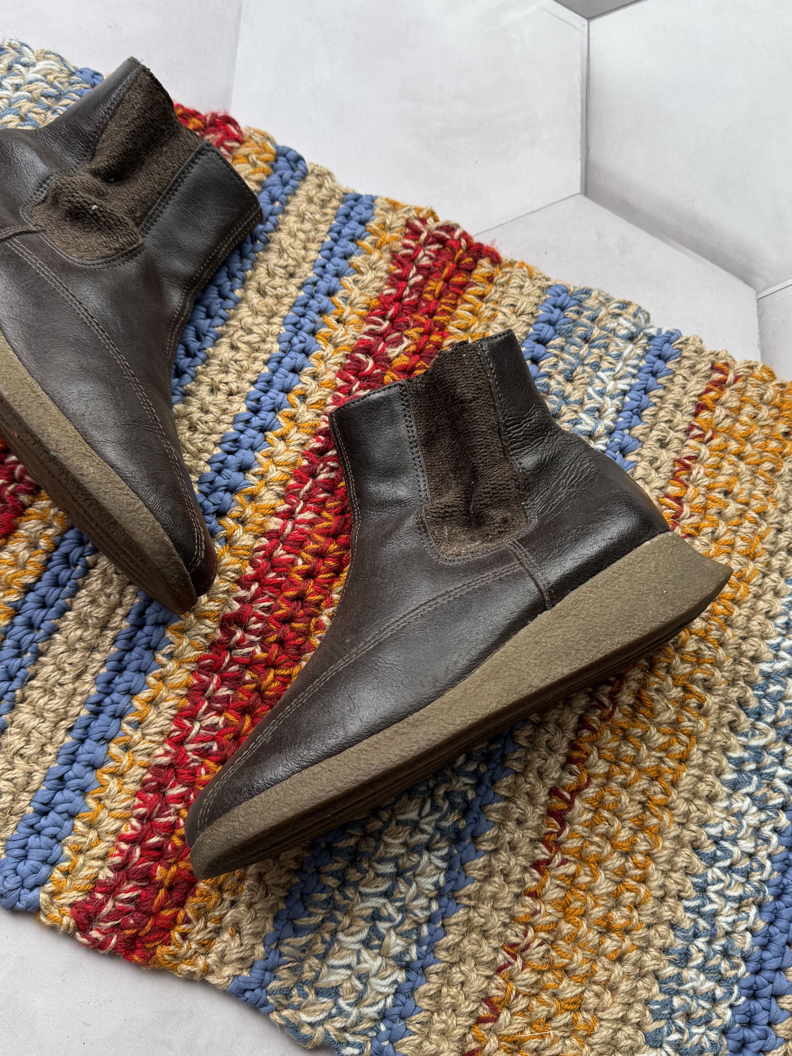 Japanese Brand Vintage Leather Boots (E4) Size US 8 / IT 38 - 3 Thumbnail