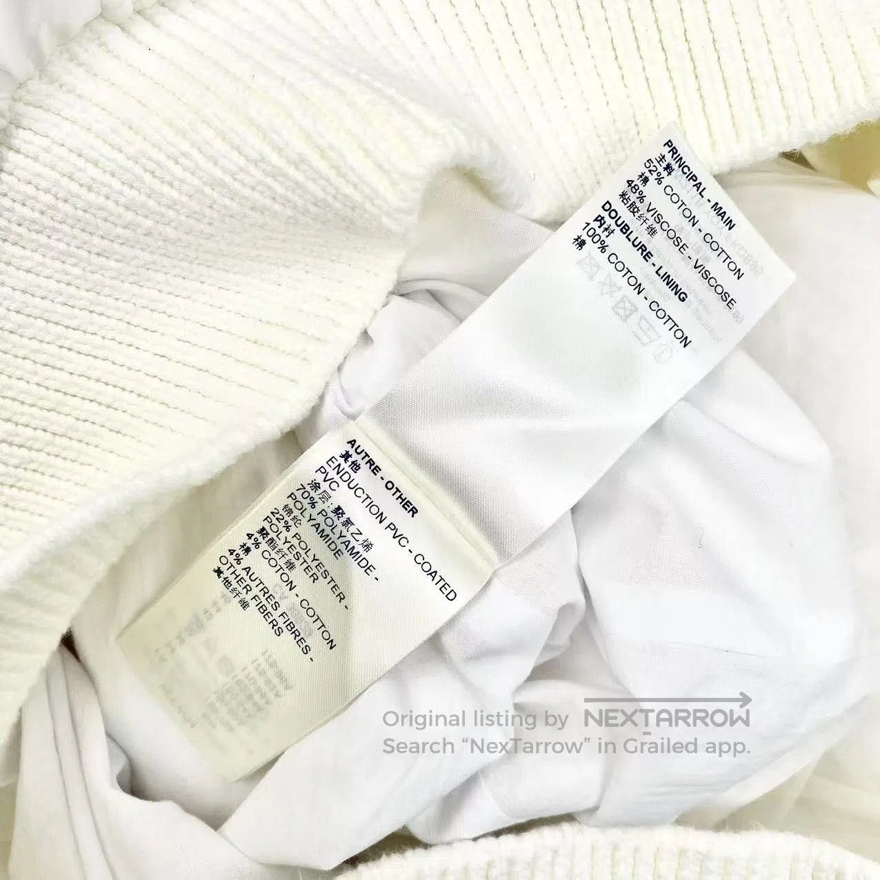 Louis Vuitton Louis Vuitton Rework spliced white coat trench coat| Size XS / US 0-2 / IT 36-38 - 5 Thumbnail