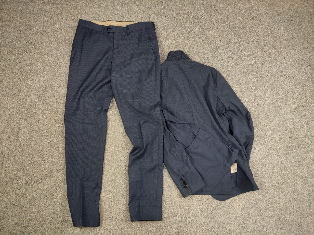 Japanese Brand 0909 Fatto in Italy Design Classic Suit Blazer Jacket Pants Size 46R - 13 Thumbnail