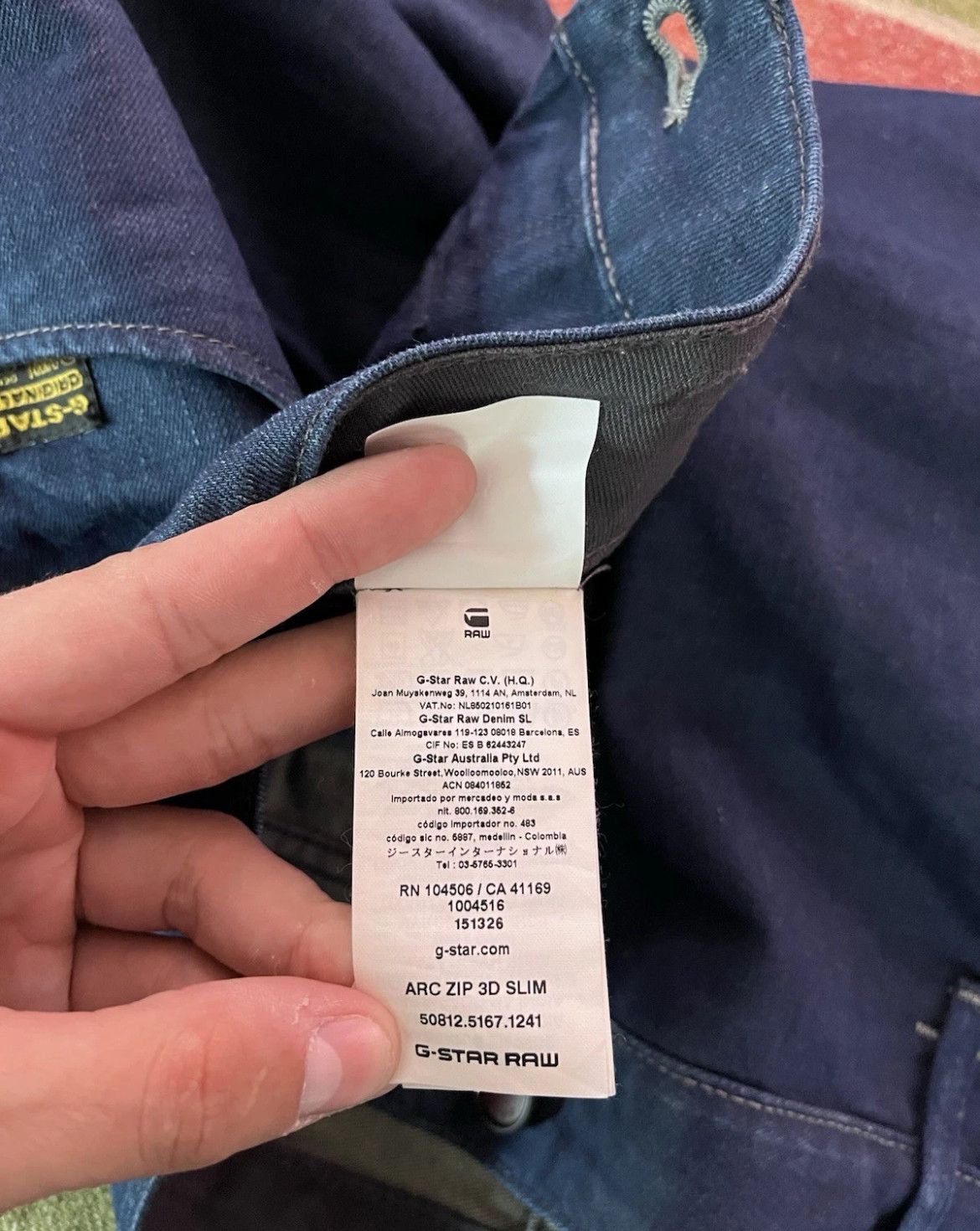 G-Star Men's banana jeans G-Star Raw size 32 Arc Zip 3D Slim Size US 32 / EU 48 - 5 Thumbnail