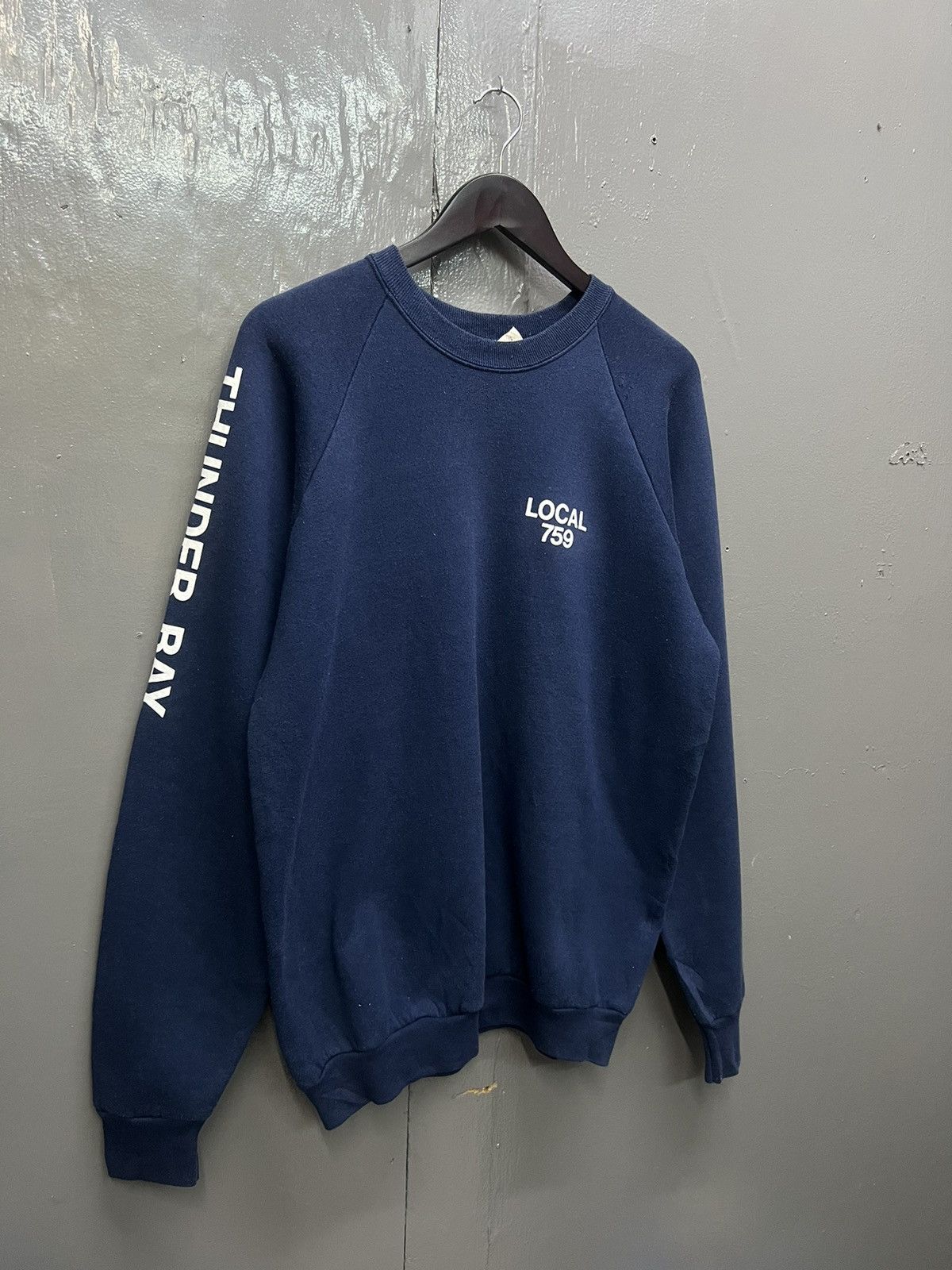 Vintage Vintage Local 759 Thunder Bay Iron Workers Sweatshirt Size US XL / EU 56 / 4 - 5 Thumbnail