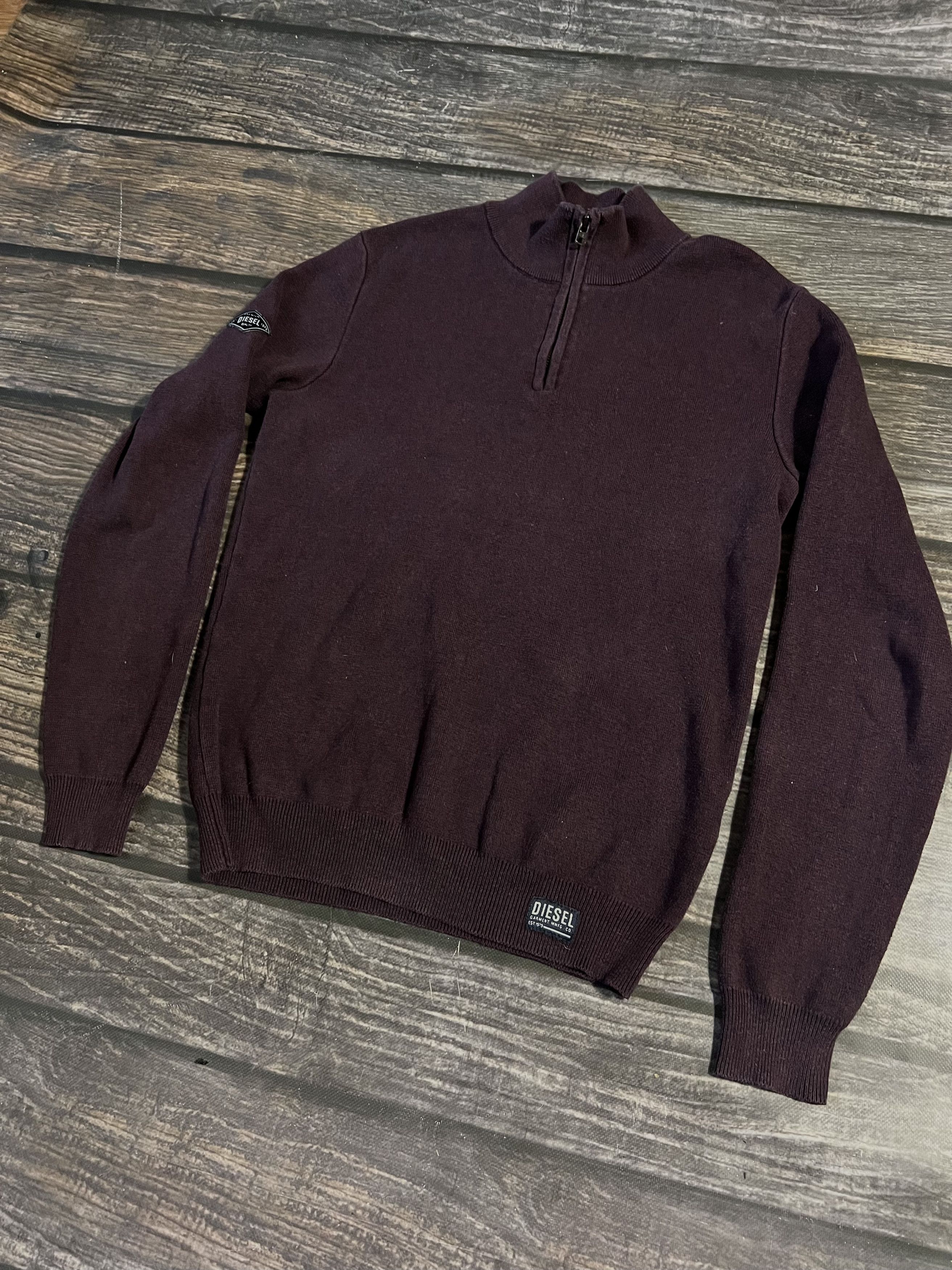 Diesel 1/3 zip Diesel Cherry Sweater Premium Cotton Size US M / EU 48-50 / 2 - 2 Thumbnail