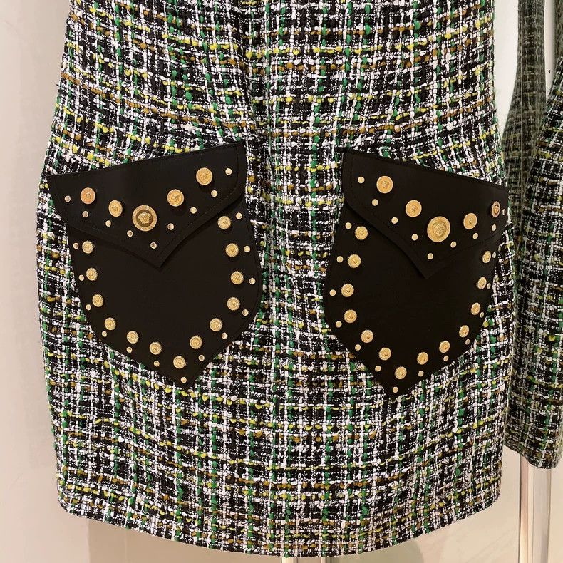 Versace Versace Colorful tweed dress Size L / US 10 / IT 46 - 4 Thumbnail