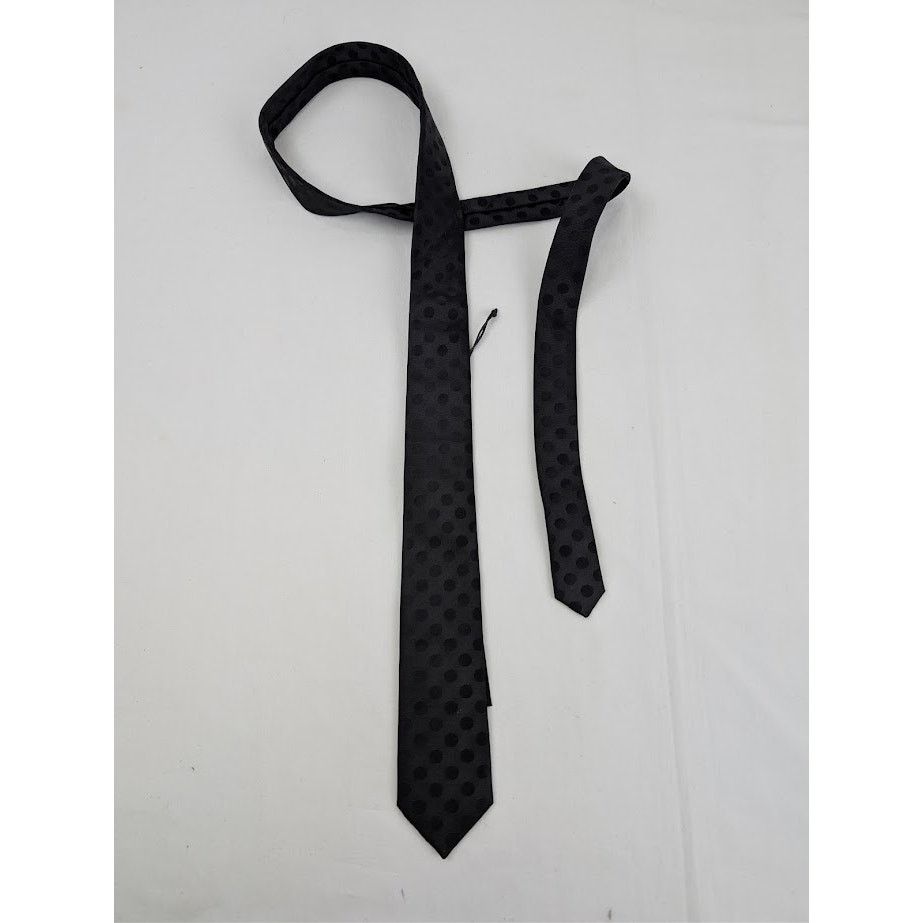 Saint Laurent Paris o1rshd1 Size: OS / Dotted Tie in Black Size ONE SIZE - 3 Thumbnail