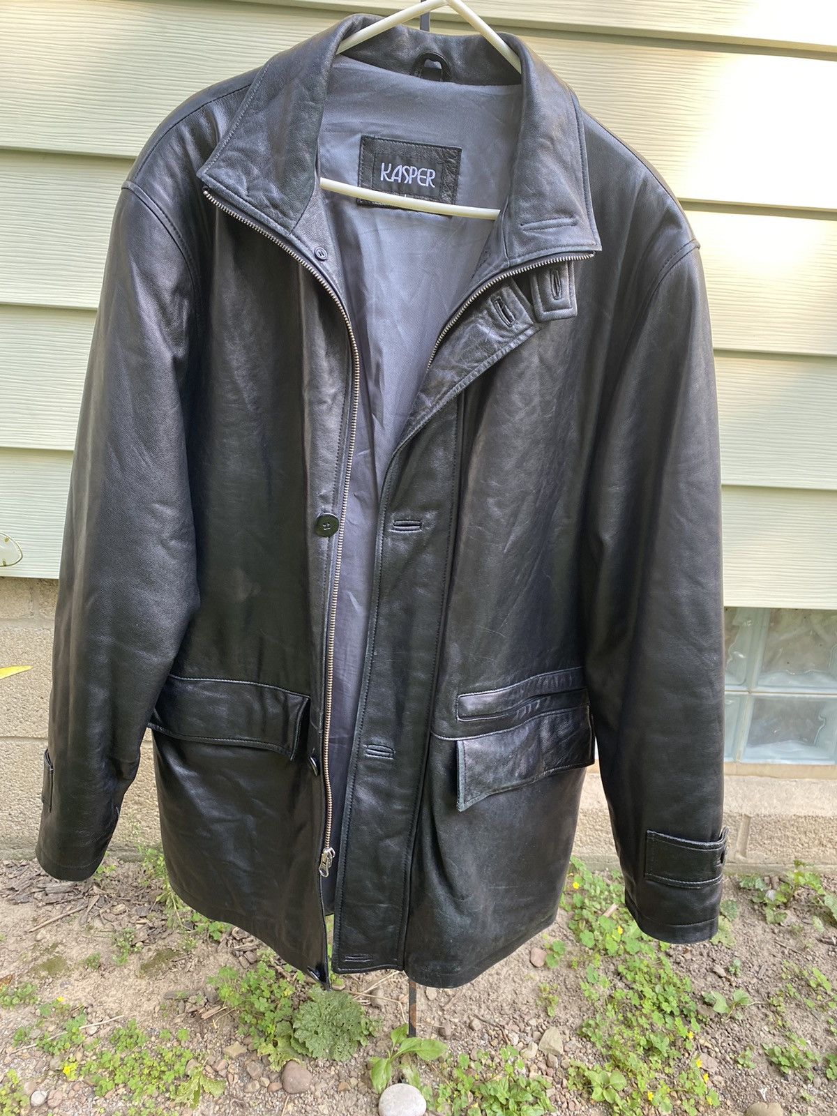 Vintage Kasper Leather Jacket Grailed