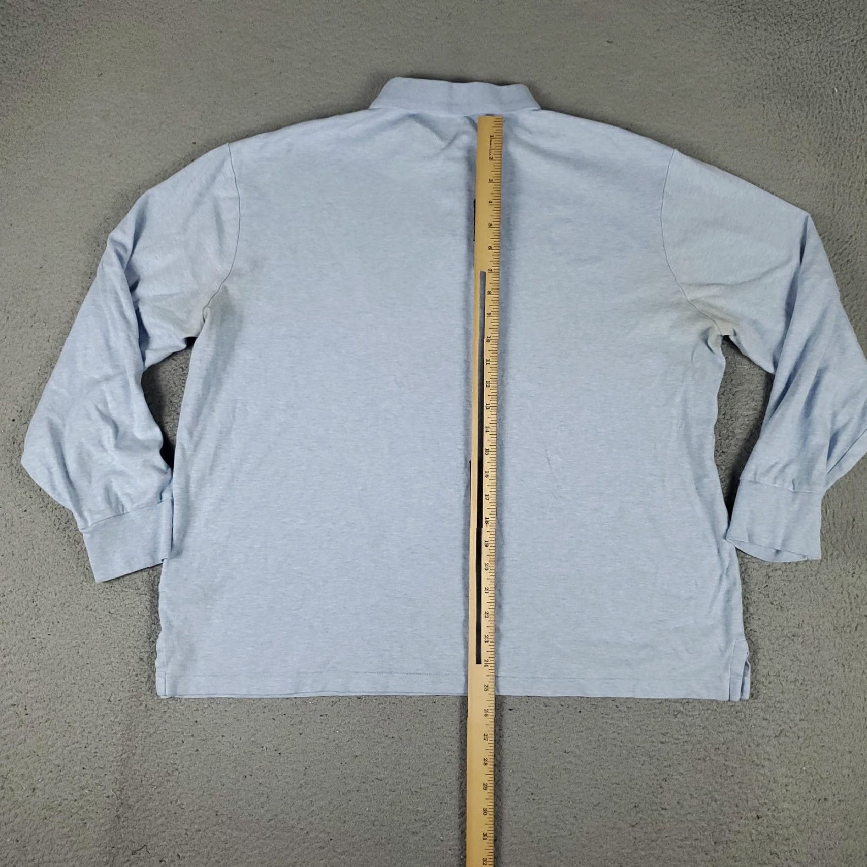 Polo Ralph Lauren VINTAGE Polo Ralph Lauren Shirt Mens XL Long Sleeve Polo Classic Fit Cotton Blue 90s Polo Player Logo Men Size US XL / EU 56 / 4 - 6 Thumbnail