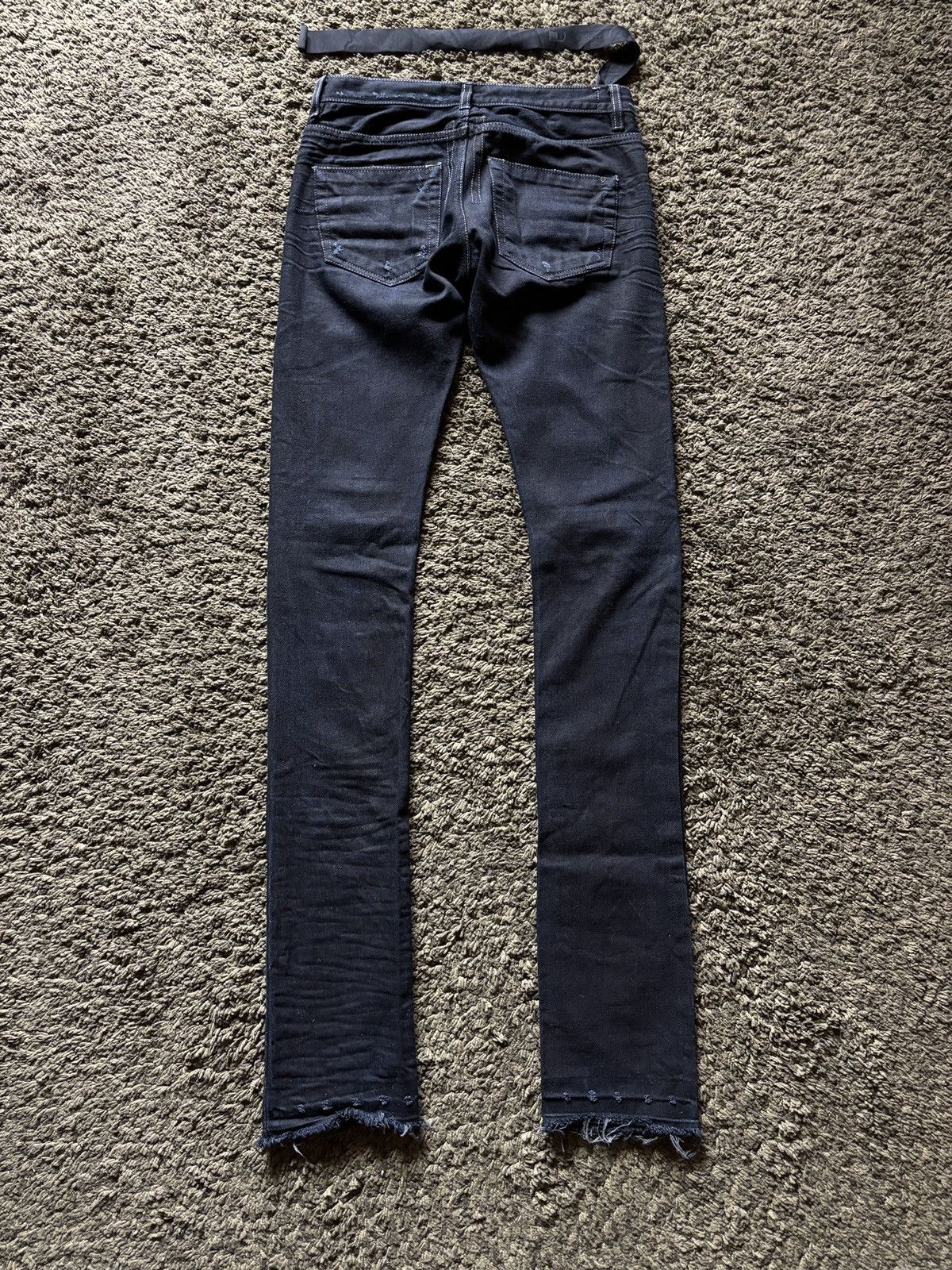 Rick Owens Drkshdw SS09 Rick Owens “Strutter” Dusty Black Detroit Cut Denim Size US 26 / EU 42 - 8 Thumbnail