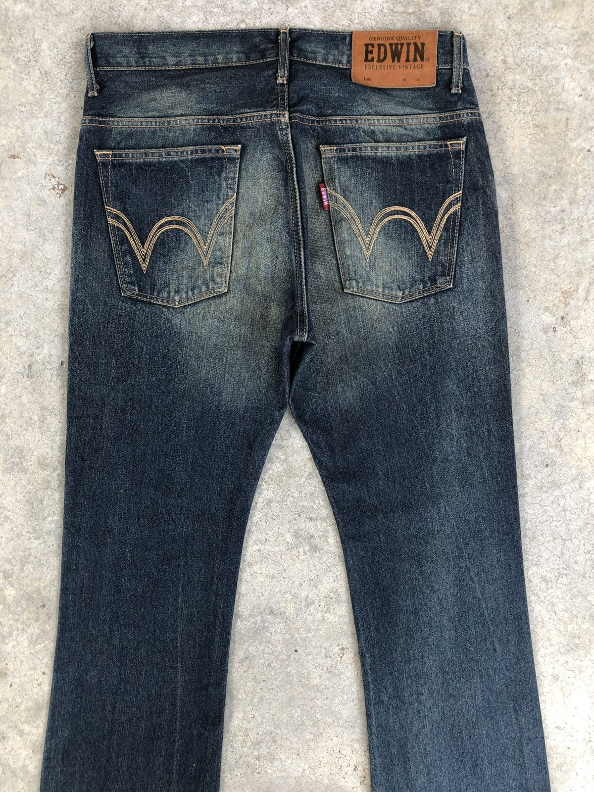 Edwin Edwin XU Flared Jeans Bootcut Mudwash Distressed Size US 33 - 8 Thumbnail