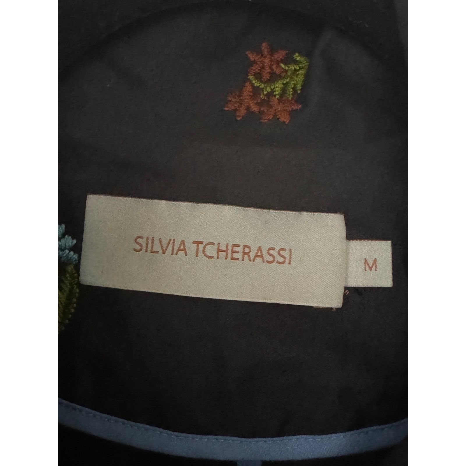 Other Silvia Tcherassi Floral-Embroidered Mid Trench Coat Size M / US 6-8 / IT 42-44 - 3 Thumbnail