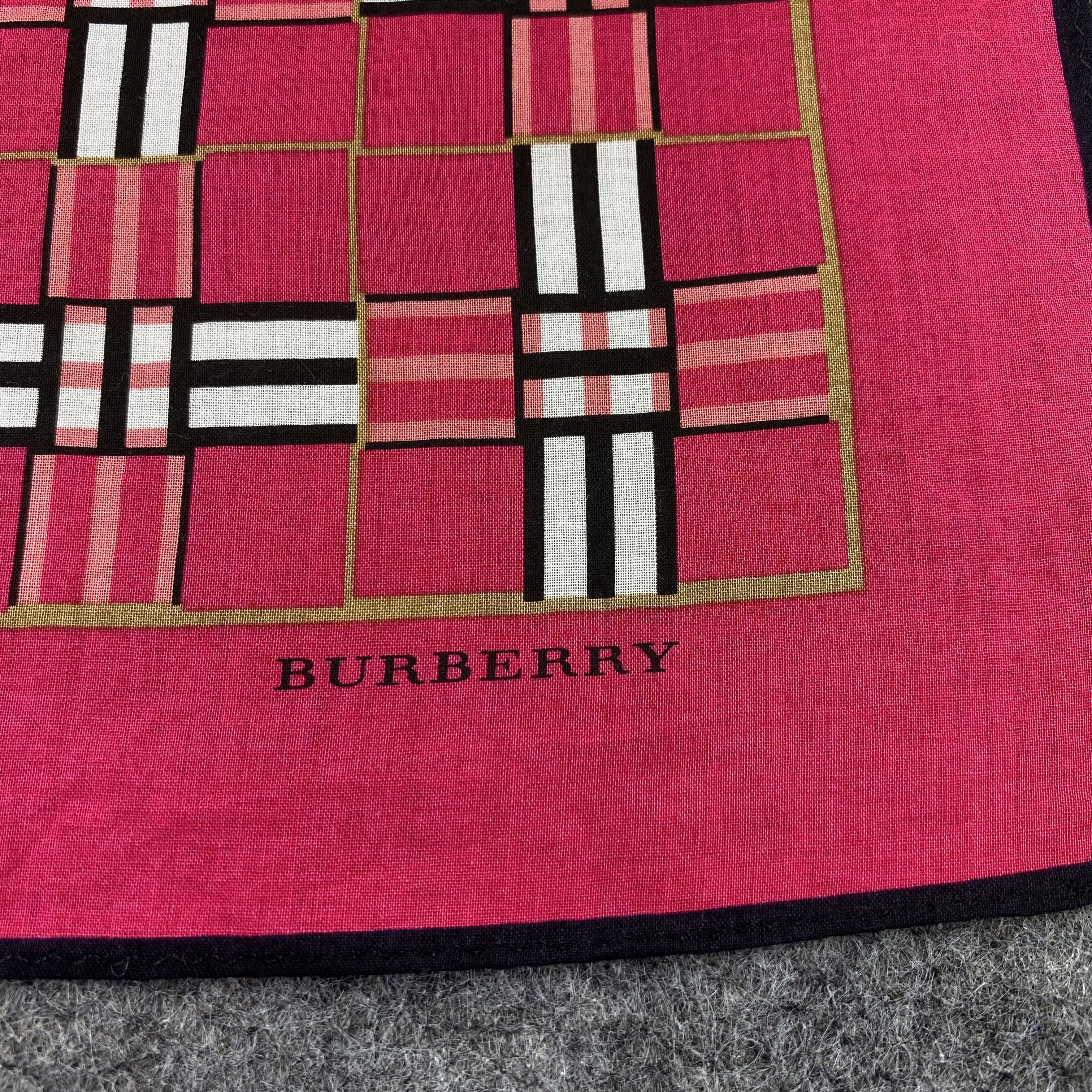 Burberry × Vintage Burberry Handkerchief / Bandana / Neckerchief-B873 Size ONE SIZE - 5 Thumbnail