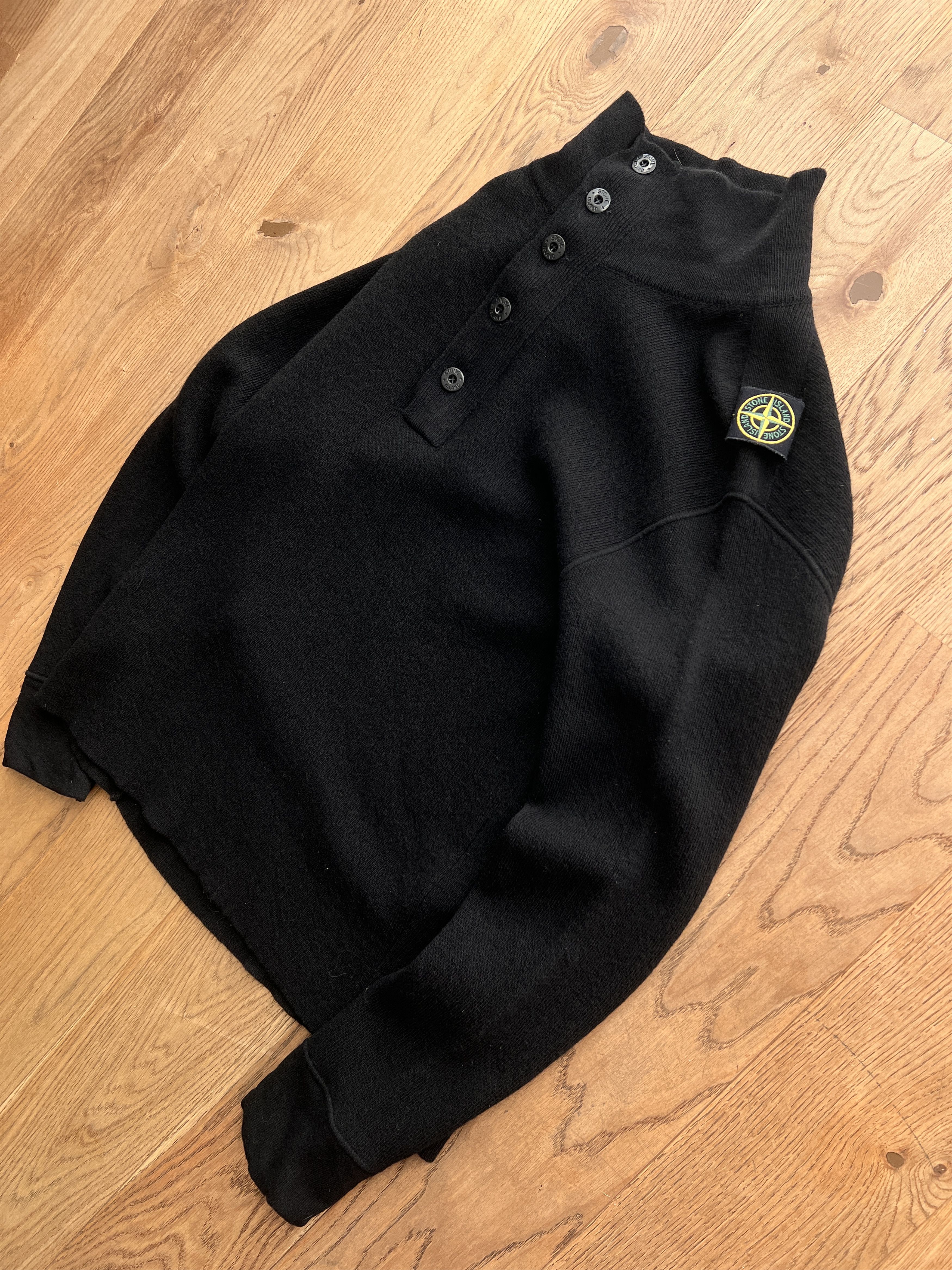Stone Island Archive! Stone Island VTG 2000s knit sweater halfzip