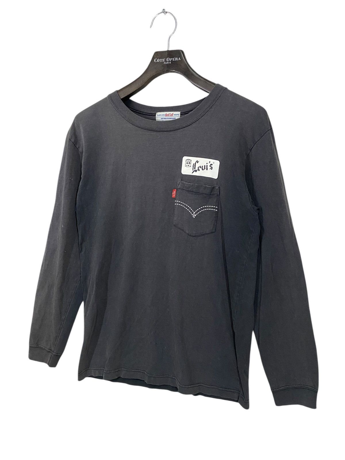 Levi's × Levi's Vintage Clothing × Vintage Vintage levis sun faded single pocket tshirt longsleeve Size US M / EU 48-50 / 2 - 3 Thumbnail