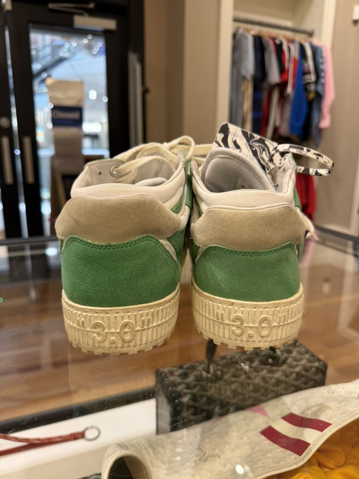 Off-White Off-White Court 3.0 Low ‘Green Purple’ Size US 10 / EU 43 - 6 Thumbnail