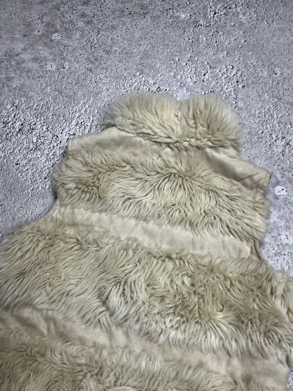 Other Womens Faux Fur Cream Vest Winter Layered Gilet Size XS / US 0-2 / IT 36-38 - 12 Thumbnail