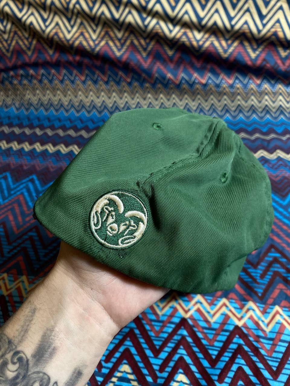 Nike Hats Nike Vintage green Y2K big logo Streetwear Size ONE SIZE - 6 Thumbnail