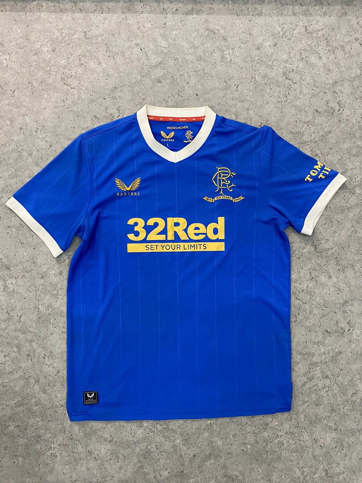 Vintage Castore Glasgow Rangers 2021 2022 home soccer jersey Size US L / EU 52-54 / 3 - 1 Thumbnail