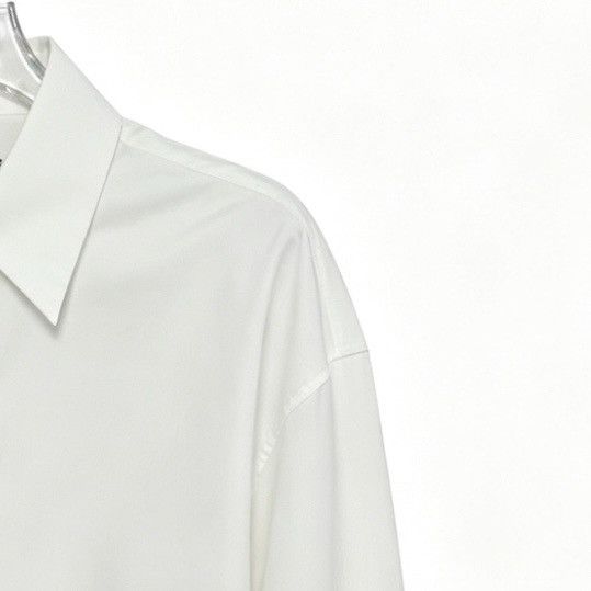 Alexander Wang ALEXANDER WANG Solid Color Collared Long Sleeve Shirt K26WX Size M / US 6-8 / IT 42-44 - 3 Thumbnail