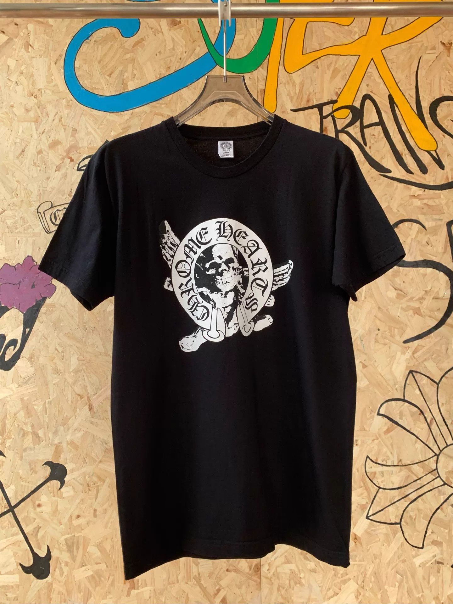 Chrome Hearts Chrome Hearts Skull & Sanskrit Print L T-shirt 99 New Size US L / EU 52-54 / 3 - 1 Thumbnail